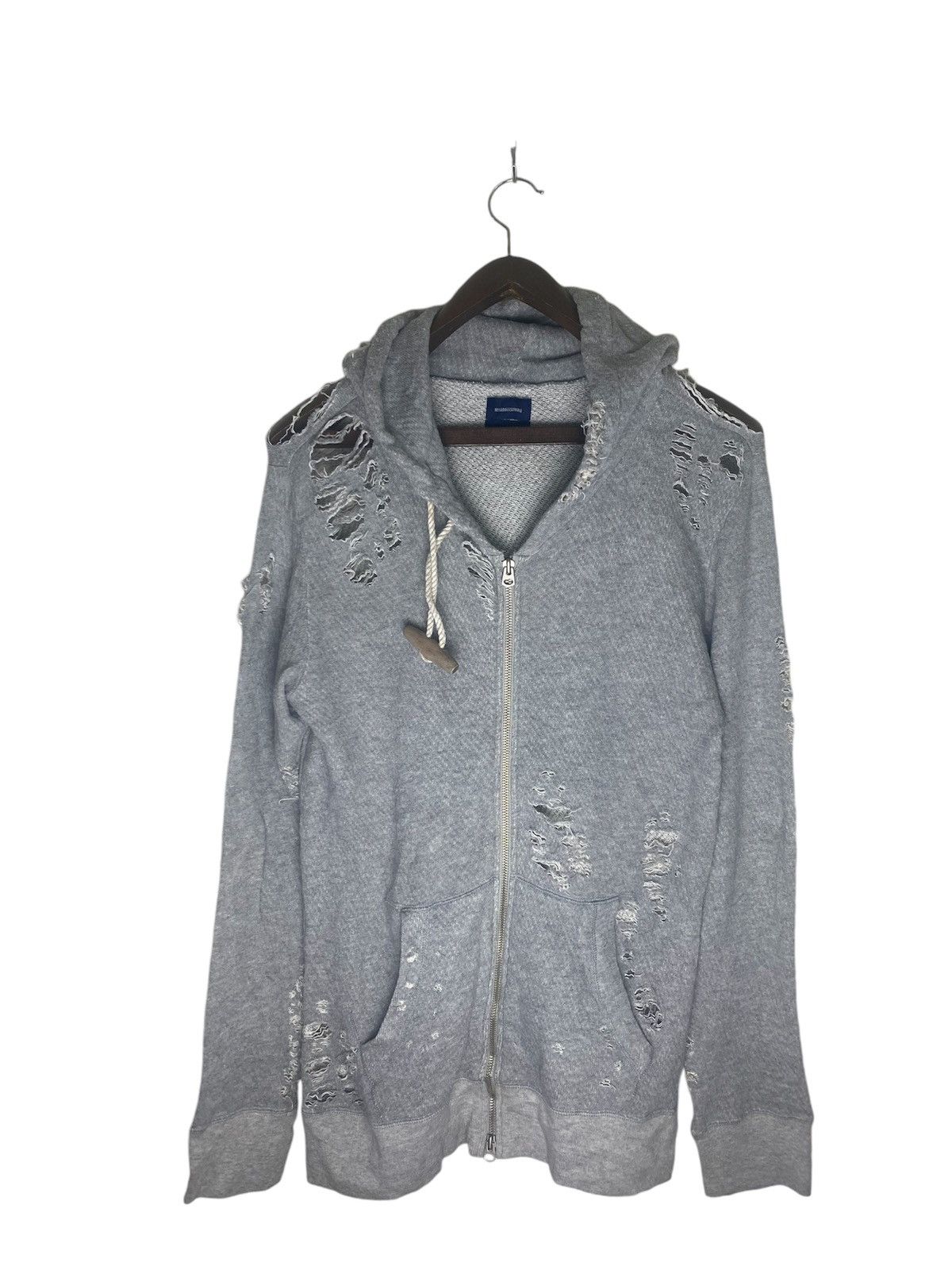 Maison MIHARA YASUHIRO FW16 Miharayasuhiro Distressed Punk Hoodies Size US M / EU 48-50 / 2 - 2 Thumbnail