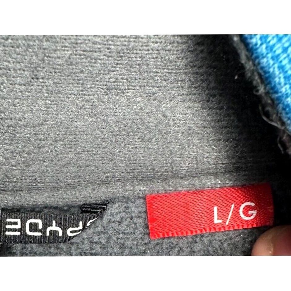 Spyder Spyder Sweatshirt Pullover Adult Large Blue Pinstripe Lined Fleece Raglan 1/4 Zip Logo Mens Size US L / EU 52-54 / 3 - 7 Thumbnail