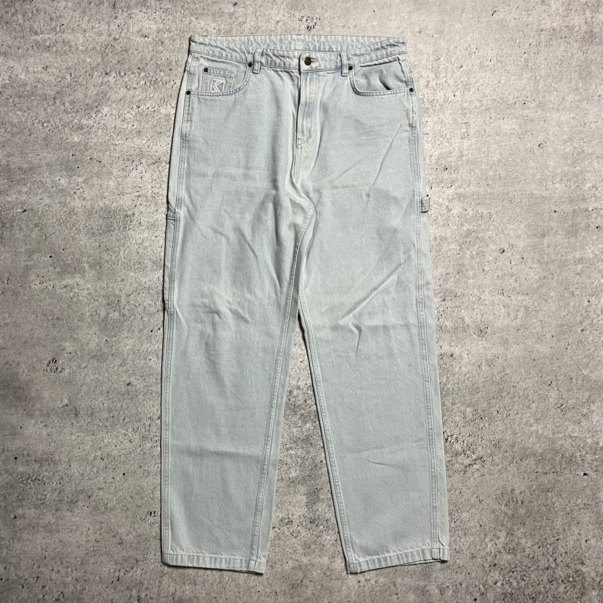Karl Kani × Vintage Karl Kani carpenter jeans pants L babyblue skate baggy 00s Size US 34 / EU 50 - 2 Thumbnail