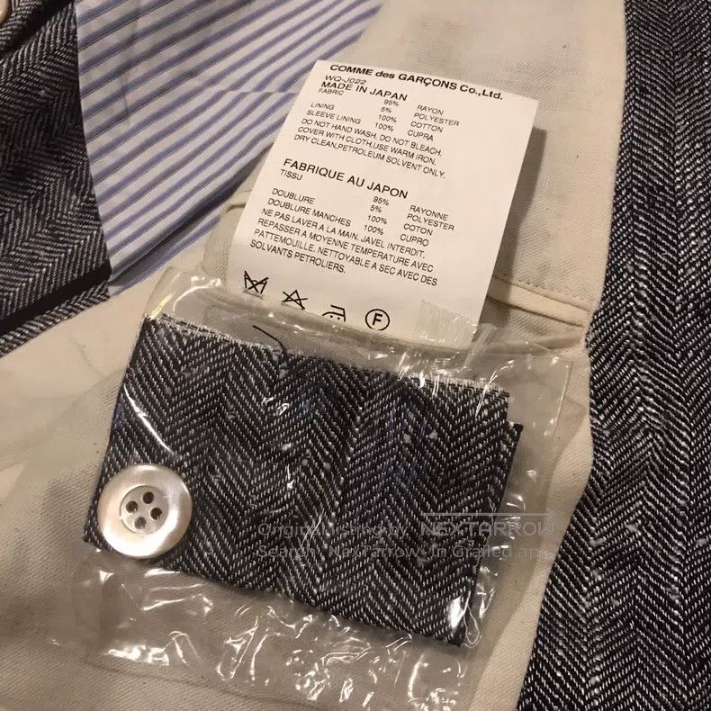 Comme des Garcons Comme Des Garcons African Indian Tribe Themed Linen Blazer Size XS / US 0-2 / IT 36-38 - 8 Thumbnail