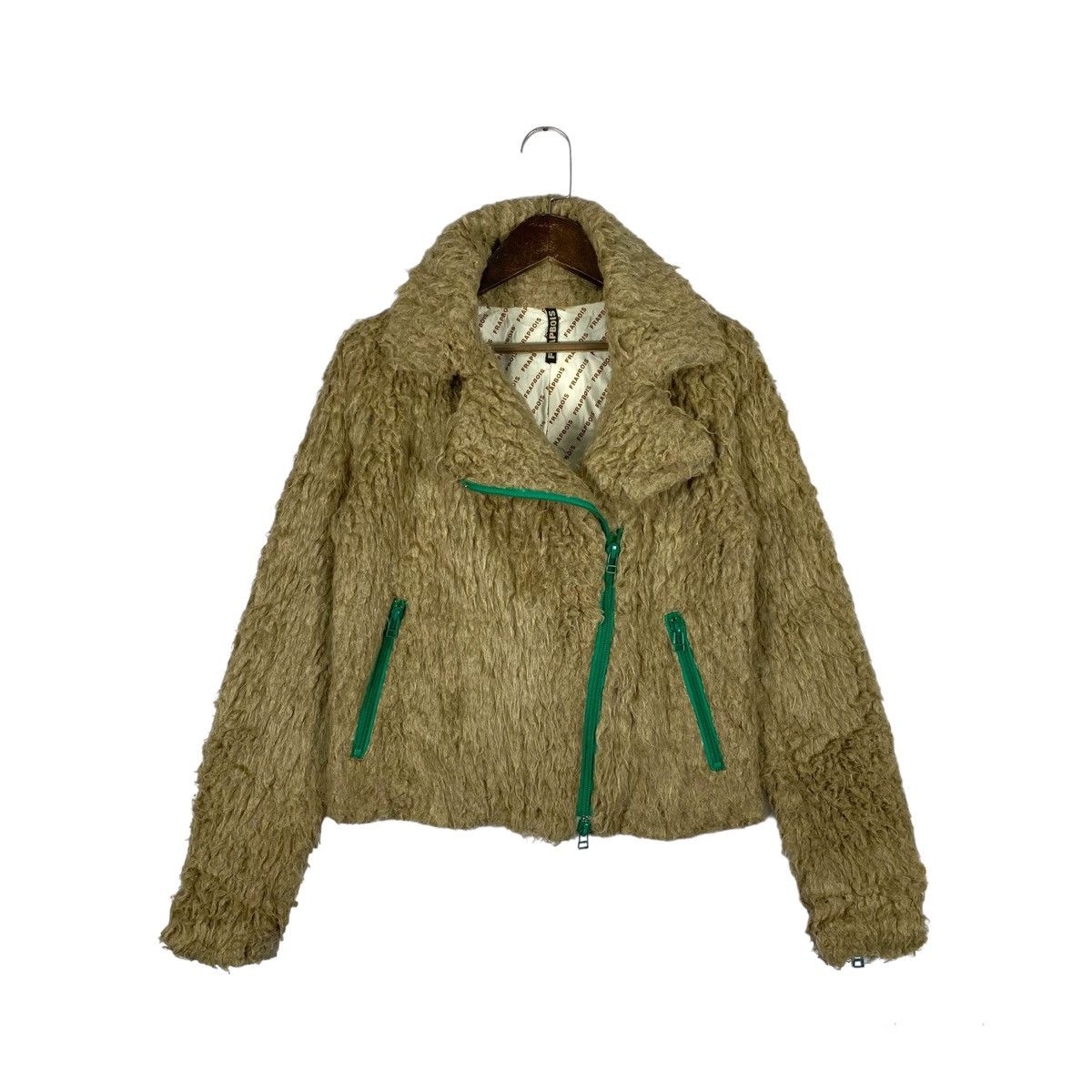 Frapbois Faux Fur Motorcycle Jacket