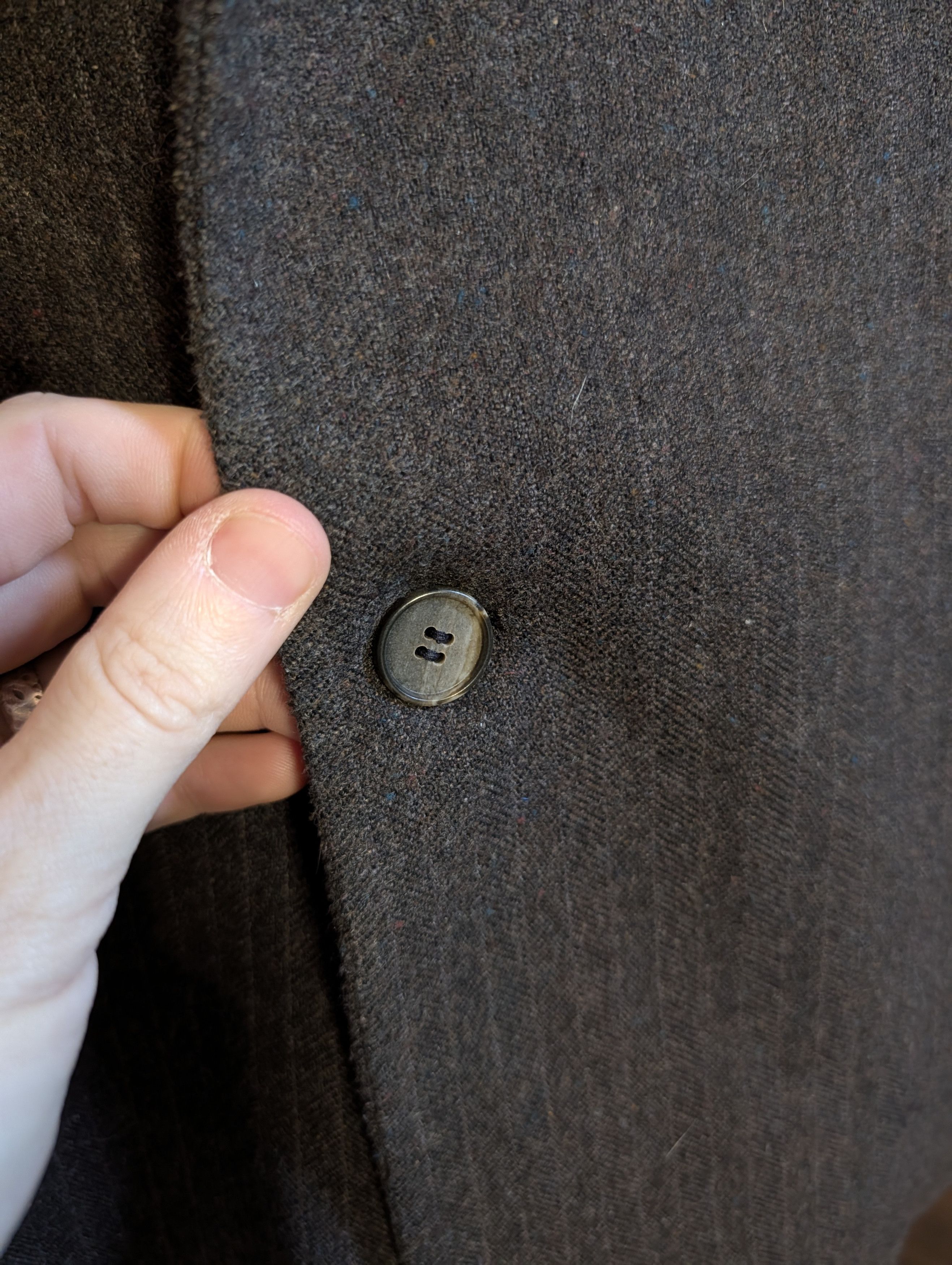 Ducati Hand tailored vintage double breasted speckled weave jacket Size 40R - 4 Thumbnail
