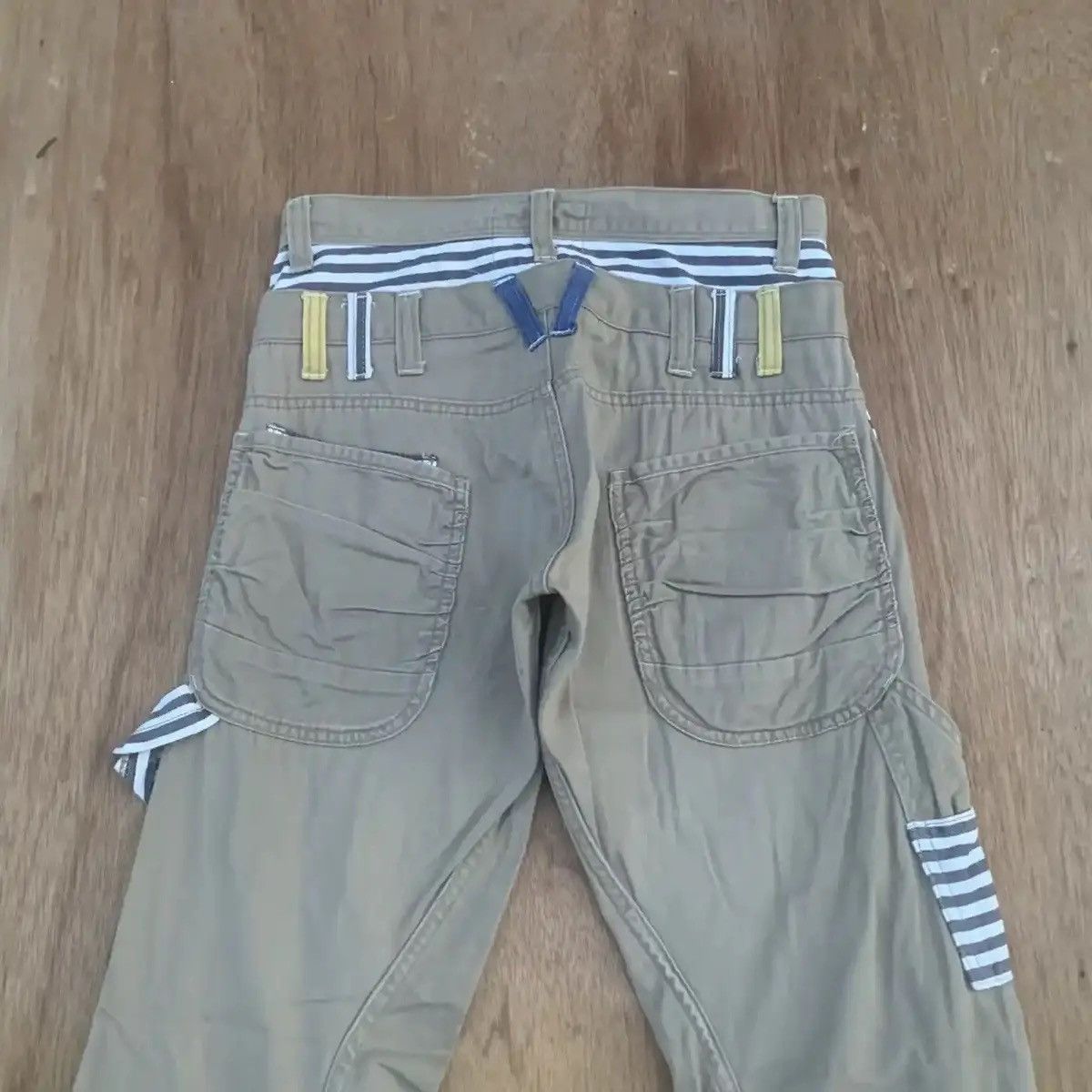 Infinite Archives VINTAGE DOUBLE WAIST TROUSERS NEUTRALINFINITY CARPENTER PANT Size US 29 - 10 Thumbnail