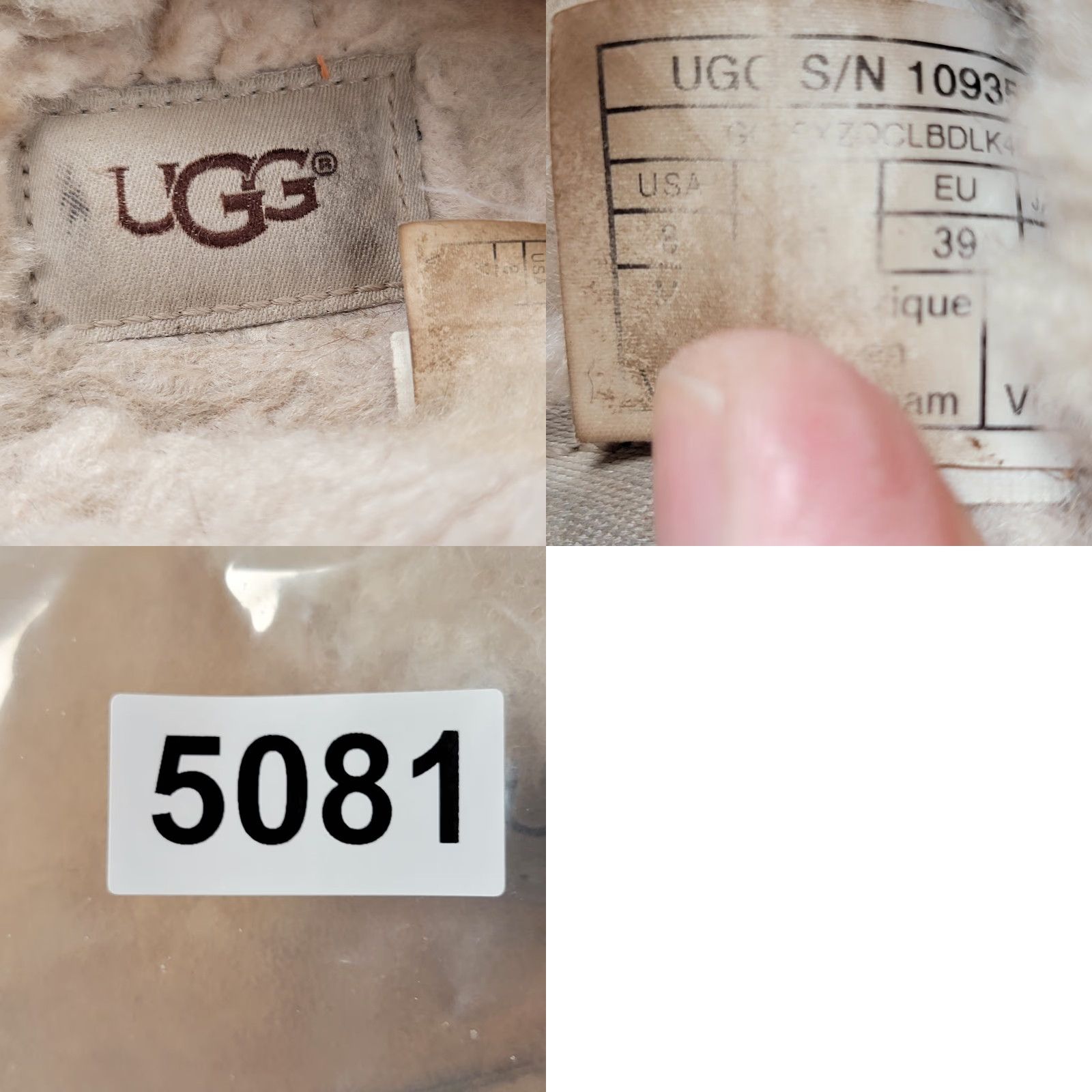 Ugg UGG Disquette Slipper Women 8 US 39 EU Sand Fur Trim Cushioned Lined Suede Platform Winter Size ONE SIZE - 9 Thumbnail