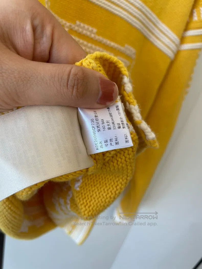 Hermes Hermes Yellow Knit Top Size XS / US 0-2 / IT 36-38 - 5 Thumbnail