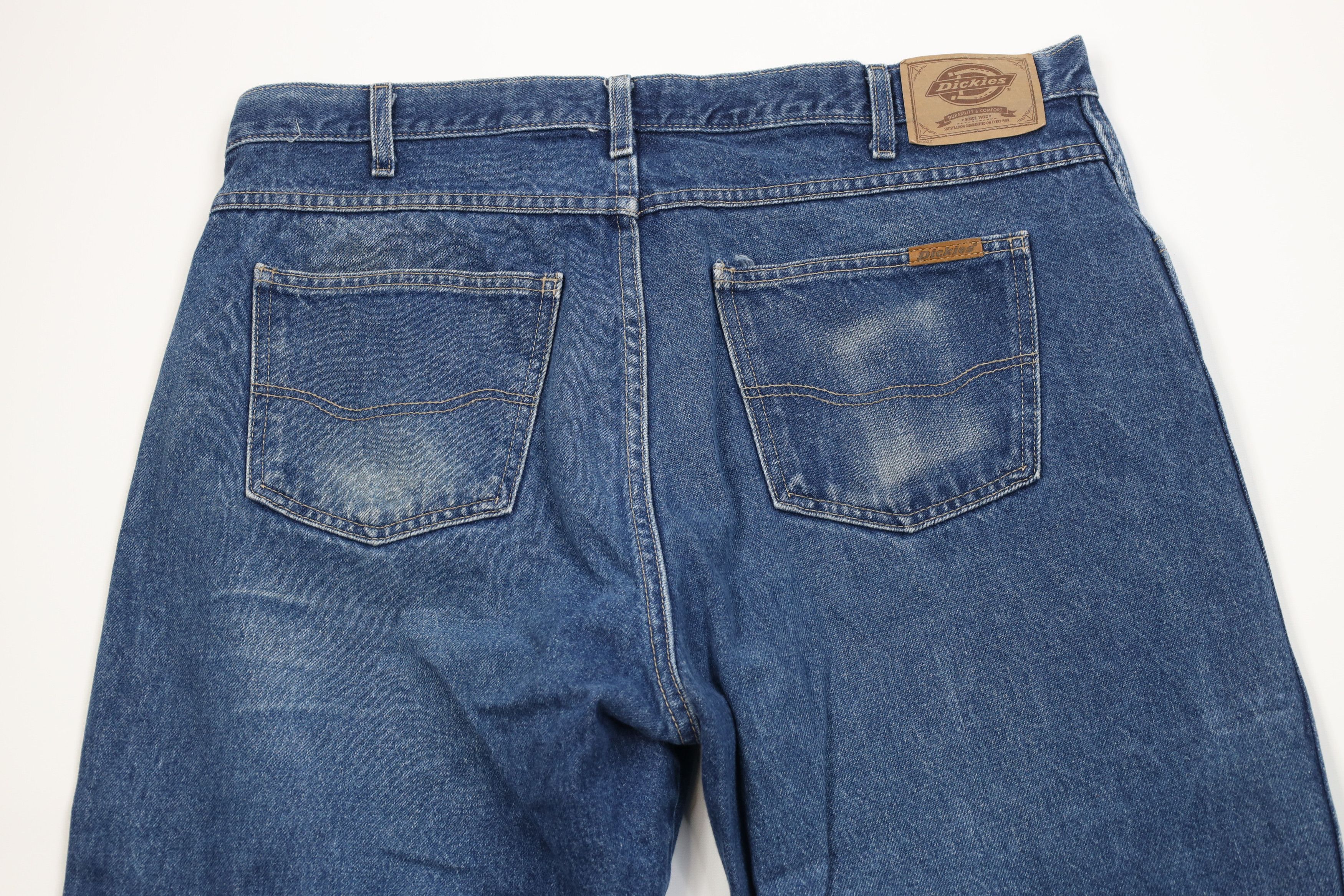 Dickies Vintage 90s Dickies Bootcut Denim Jeans Blue Cotton Workwear Size US 38 / EU 54 - 11 Thumbnail
