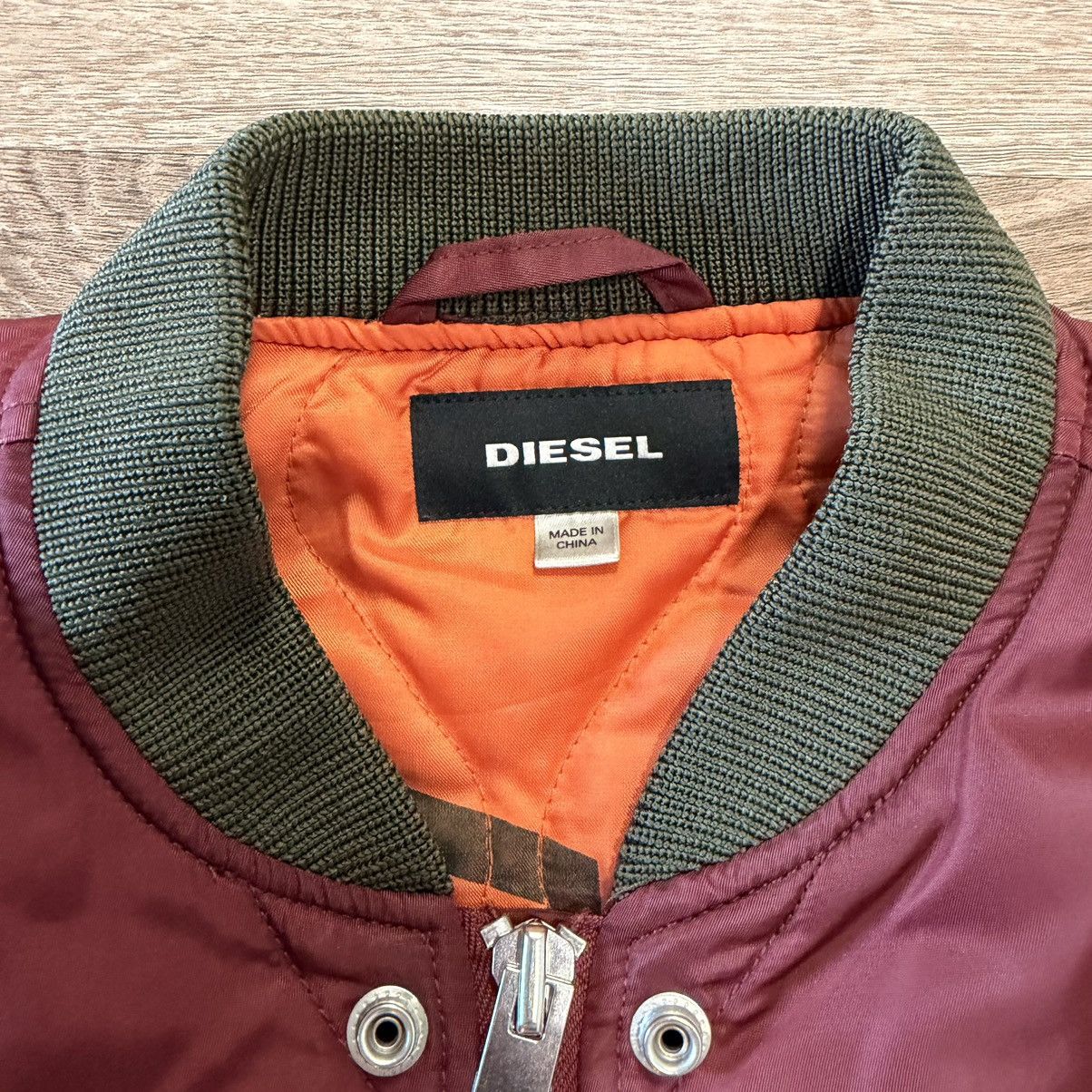 Diesel Diesel Men's XL Bomber Jacket Full Zip Size US XL / EU 56 / 4 - 4 Thumbnail