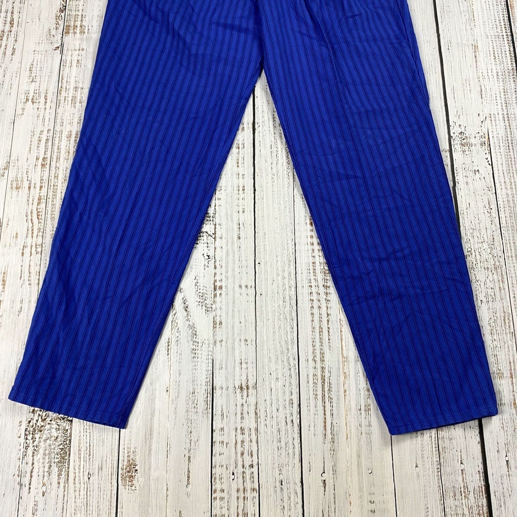 Vintage VTG 90s Newport Blue Mens Sweatpants Lightweight Striped Beach Baggy XL Inseam 33 Hip Hop Size US 33 - 3 Thumbnail
