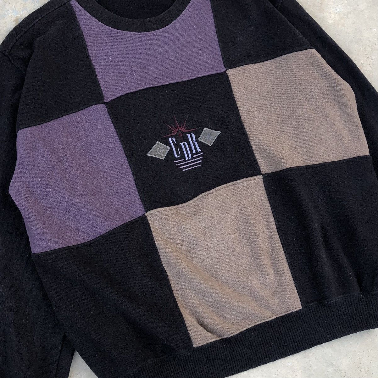 Japanese Brand Vintage Crocodile Colour Block Embroidery Logo Sweatshirts Size US XL / EU 56 / 4 - 2 Thumbnail