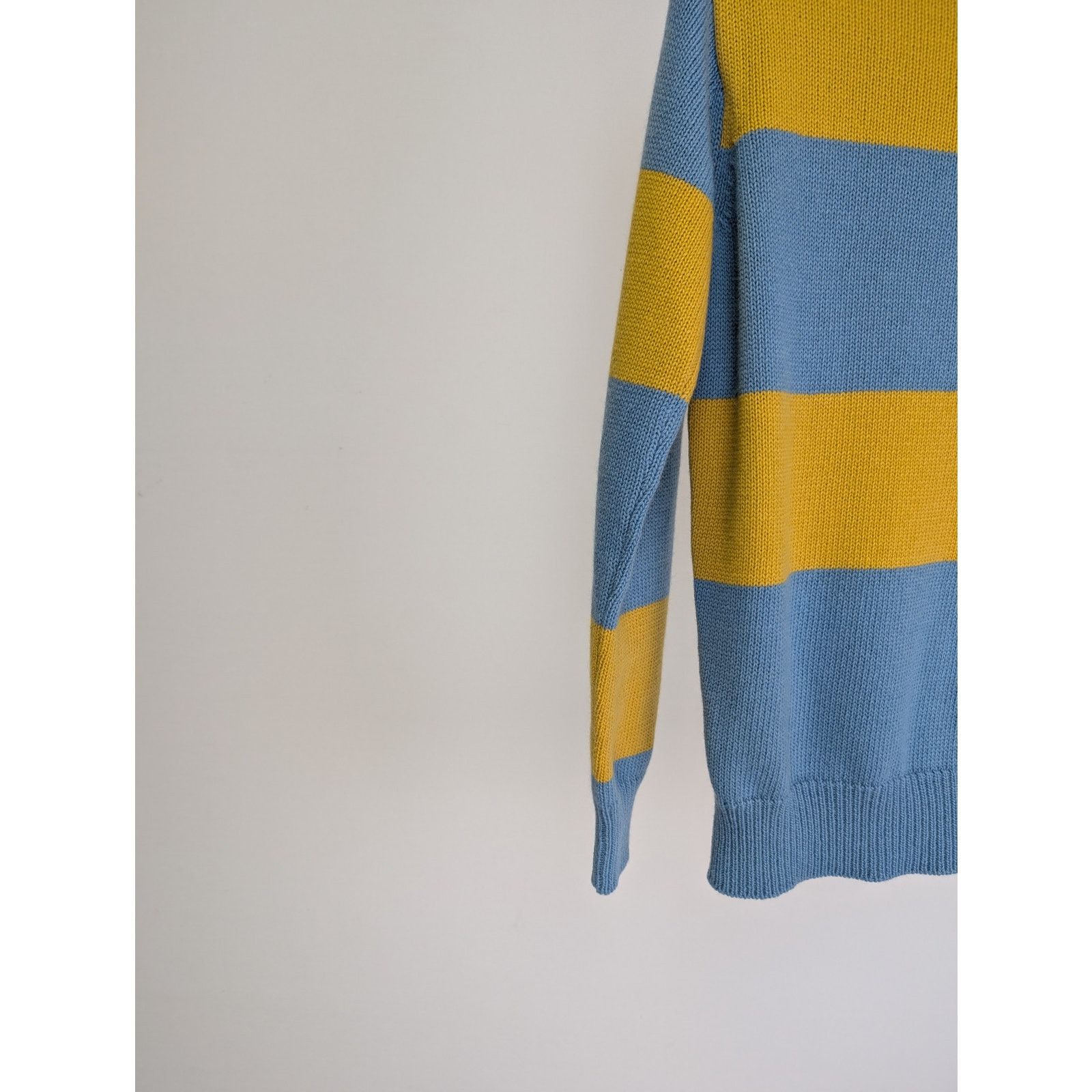 Aime Leon Dore × Drake's o1rshd1 ALD Stripe Integral Collar Full Sleeve Sweater Size US L / EU 52-54 / 3 - 7 Thumbnail
