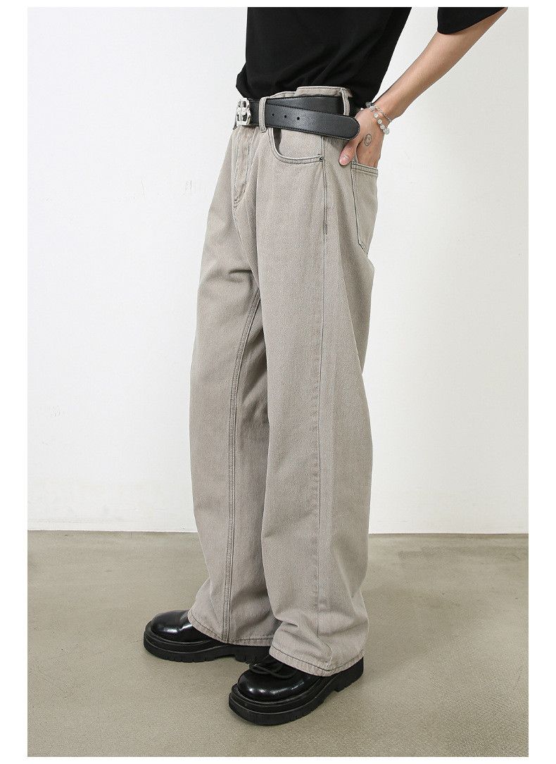 Designer × Japanese Brand Men's American washed vintage light grey jeans Size US 32 / EU 48 - 4 Thumbnail