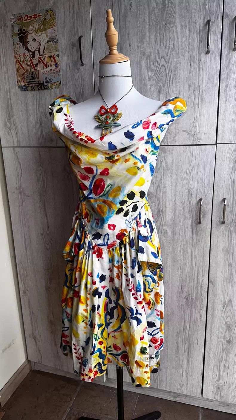 Vivienne Westwood Vivienne Westwood Dip Hem Flower Dress, Can Be Worn as Off Size S / US 4 / IT 40 - 2 Thumbnail