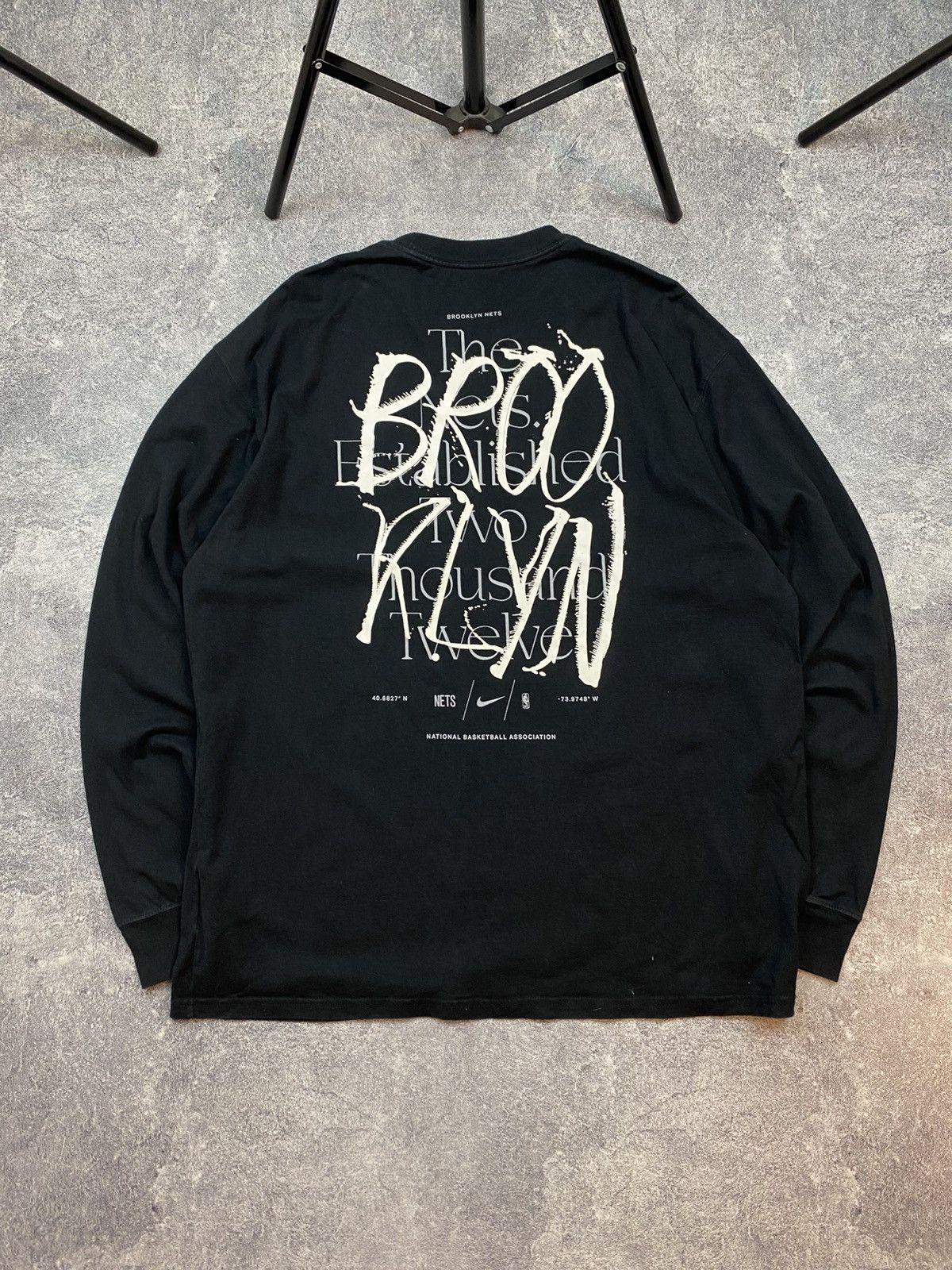 NBA × Nike Nike Brooklyn Nets NBA Basketball Sweatshirt Size US L / EU 52-54 / 3 - 2 Thumbnail