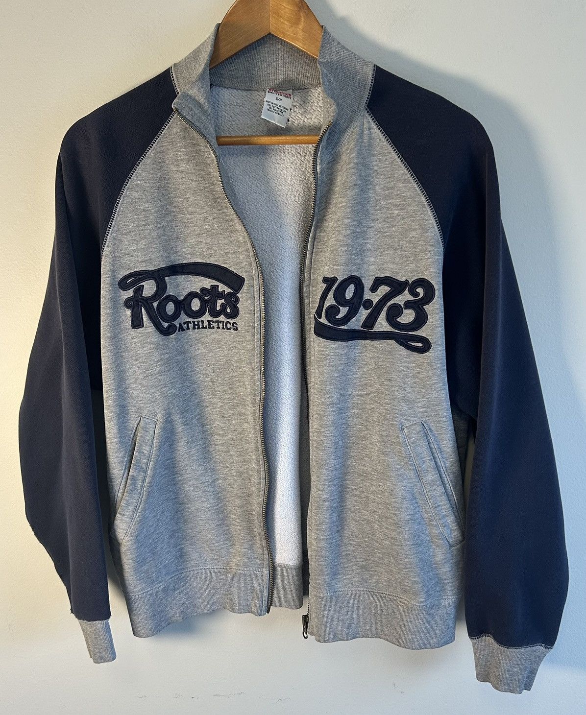 Roots Vintage Roots Canada Zip Up Sweater Womens Blue & Grey Size S / US 4 / IT 40 - 5 Thumbnail