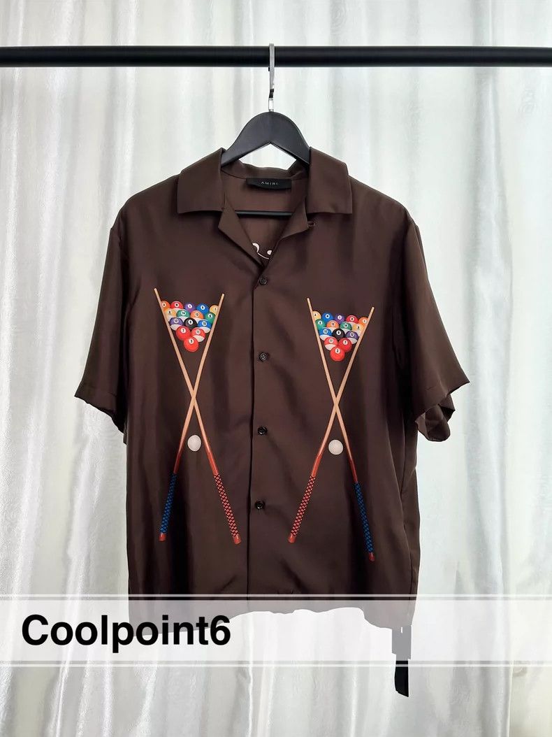 Amiri Amiri billiards camp-collar silk shirt Size US L / EU 52-54 / 3 - 1 Thumbnail