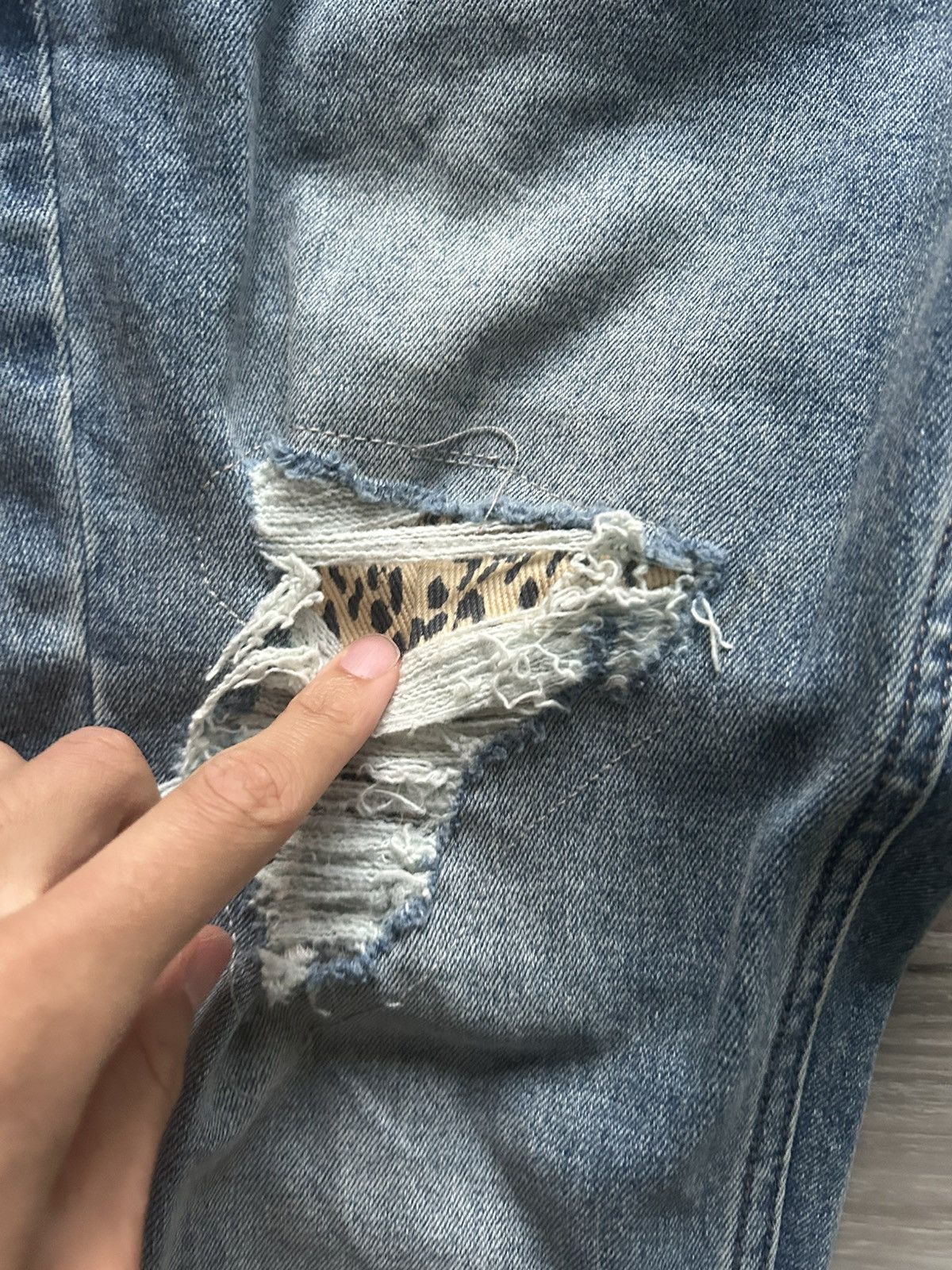 Ksubi Ksubi Chitch Jungle Patch Distressed Jeans Size US 32 / EU 48 - 2 Thumbnail
