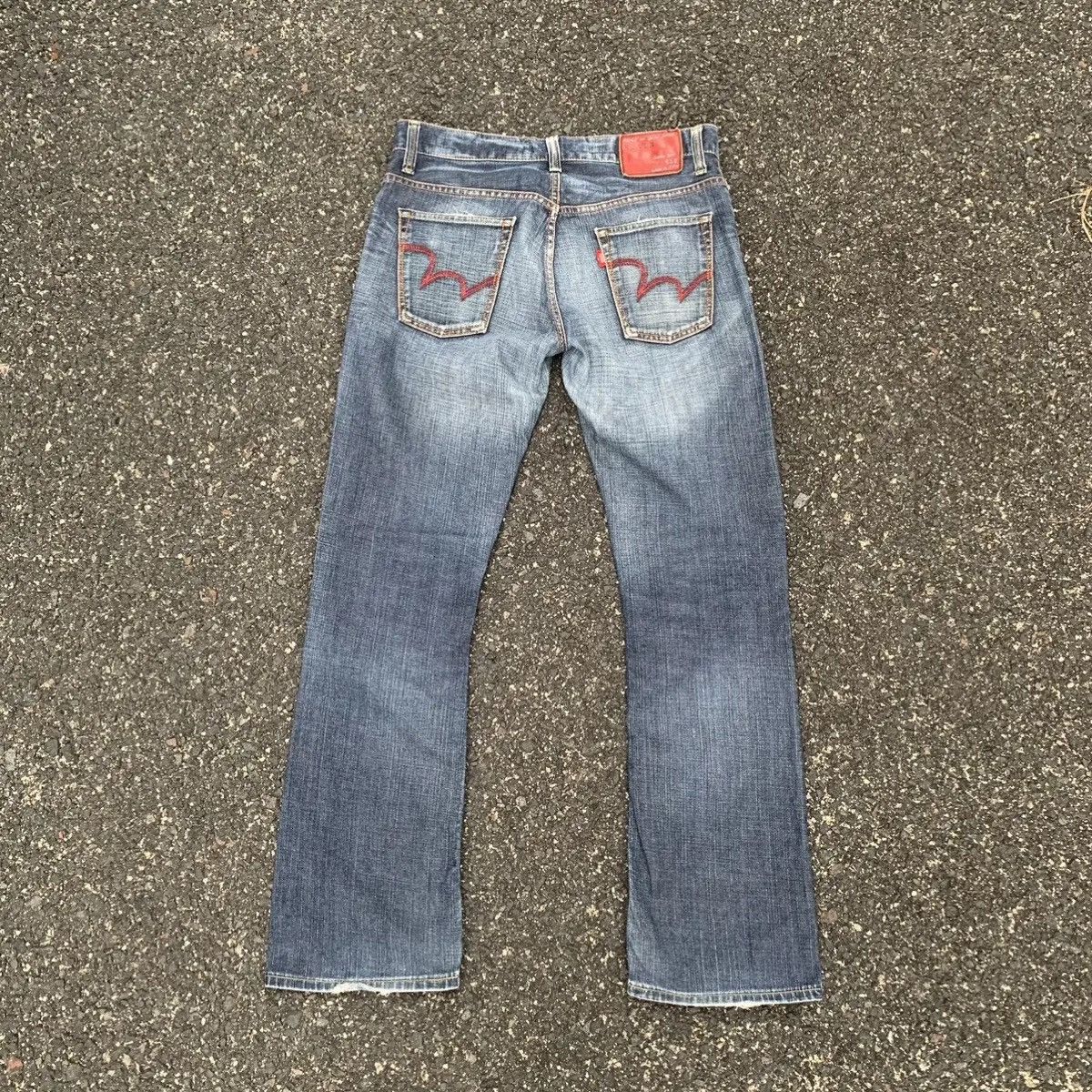 Pro Edge Vintage Edwin 512 Jeans 34x31 Mini Flare Denim Bootcut Pants Size US 34 / EU 50 - 2 Thumbnail