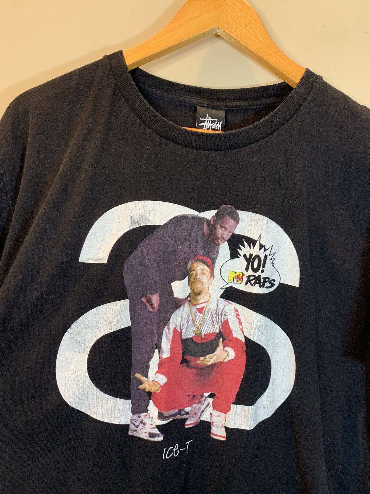 Rap Tees × Stussy × Vintage *RARE* Stussy x Ice-T Yo! MTV Raps Band Rap Tee T-Shirt - L Size US L / EU 52-54 / 3 - 3 Thumbnail