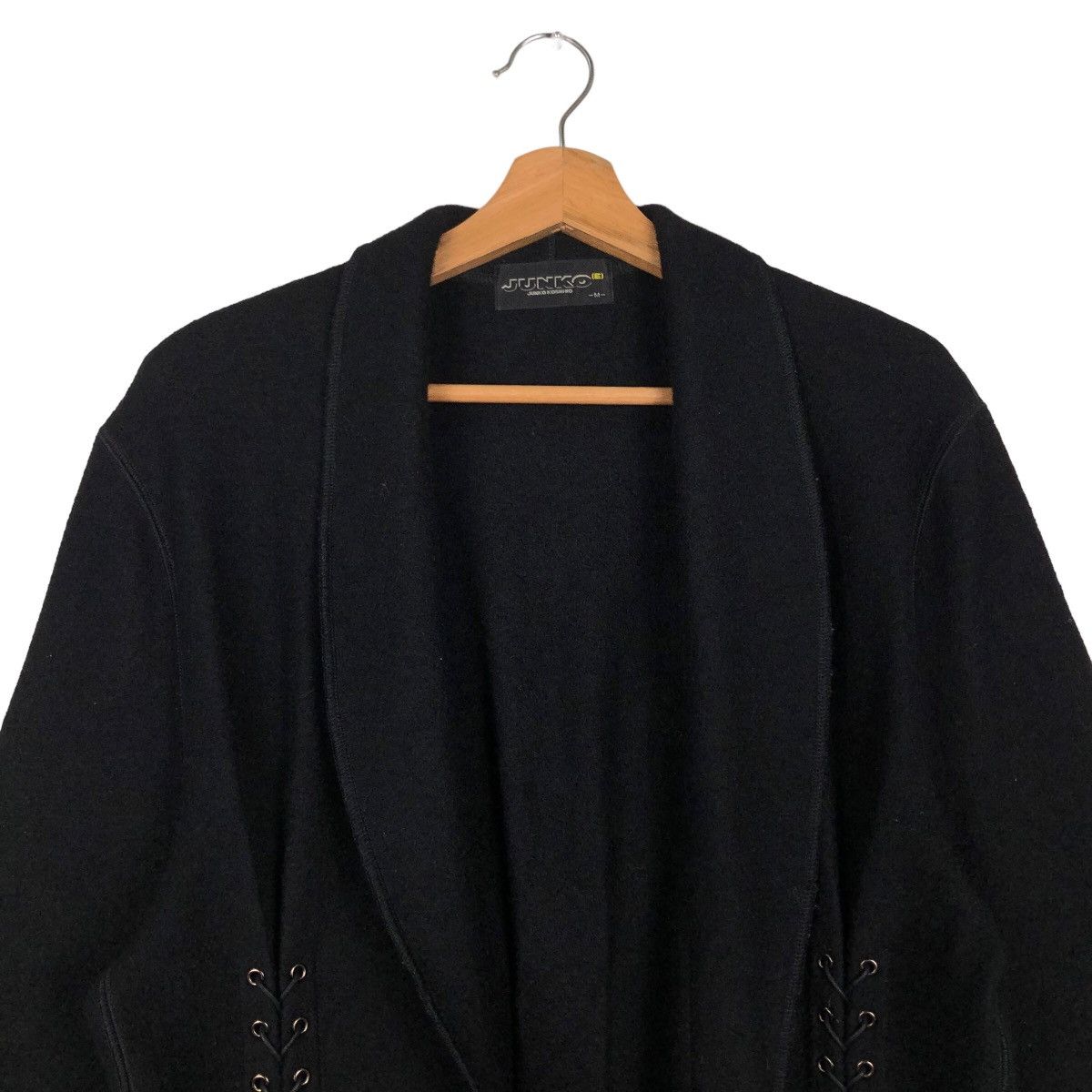 Issey Miyake 🔥Rich Black Punk Design Jacket Bondage Junko Koshino Size US M / EU 48-50 / 2 - 3 Thumbnail