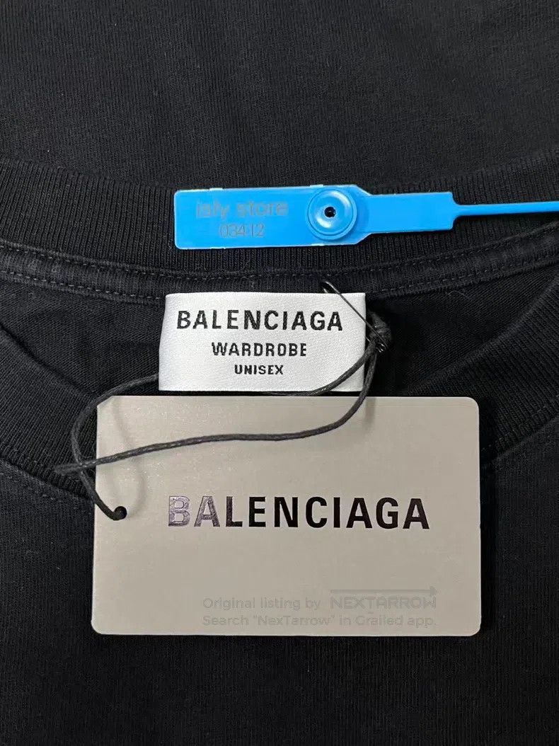 Balenciaga Balenciaga Embroidered Loose Short Sleeve T-Shirt Size US M / EU 48-50 / 2 - 5 Thumbnail
