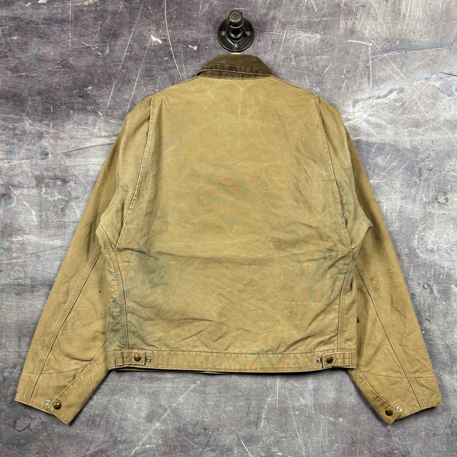 Carhartt × Vintage 90s Tan Carhartt Blanket Lined Detroit Jacket J97 CML L 0297 Size US L / EU 52-54 / 3 - 2 Thumbnail