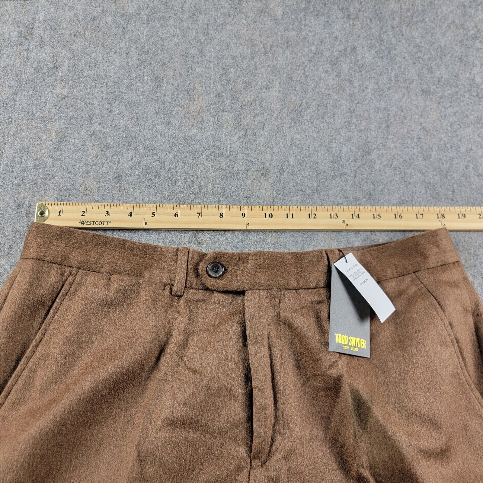 Todd Snyder Todd Snyder Cashmere Trouser size 36/32 Hazelnut Brown NWT Size US 36 / EU 52 - 4 Thumbnail