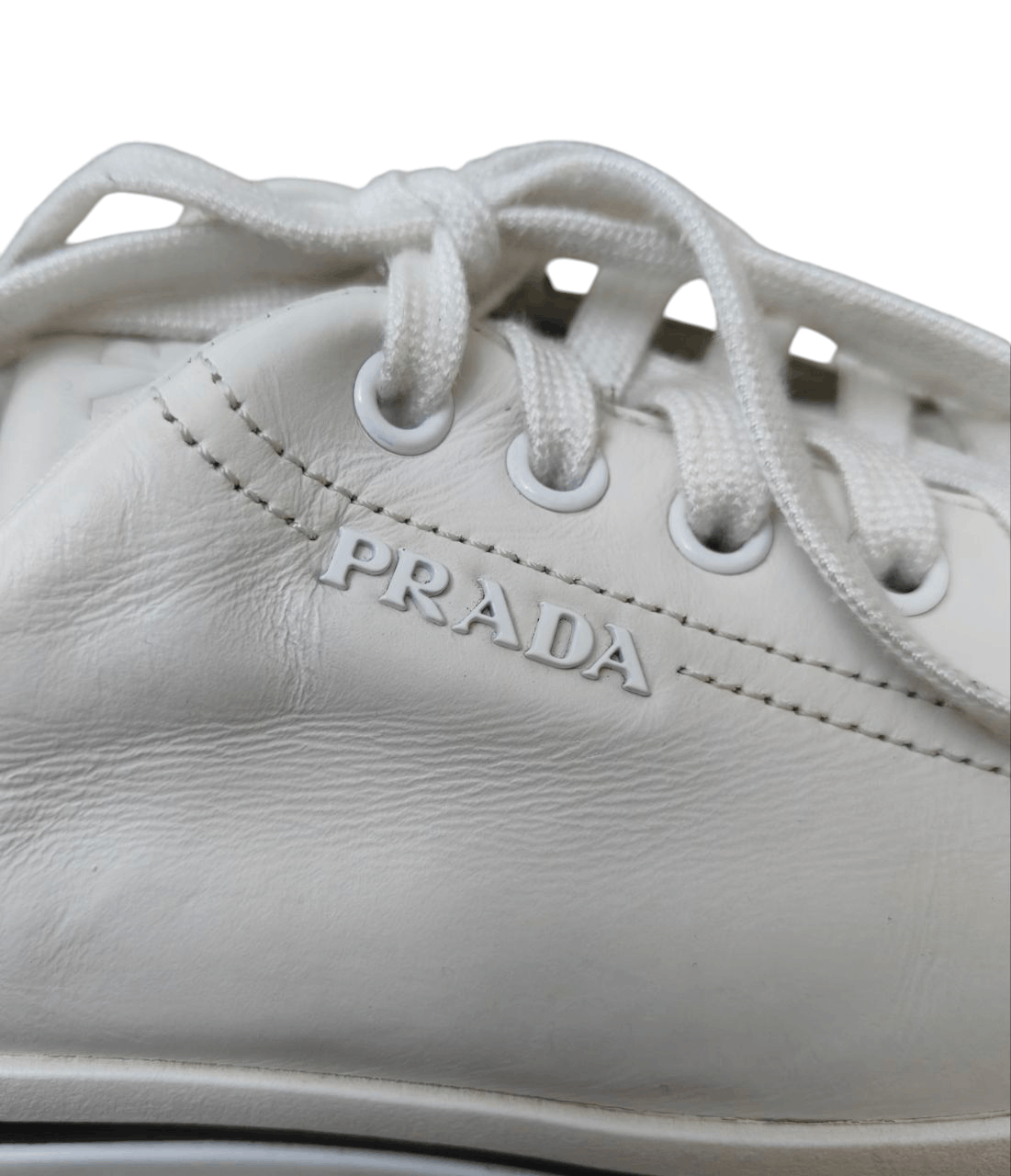 Prada Prada Leather Sneaker Size US 7.5 / IT 37.5 - 4 Thumbnail