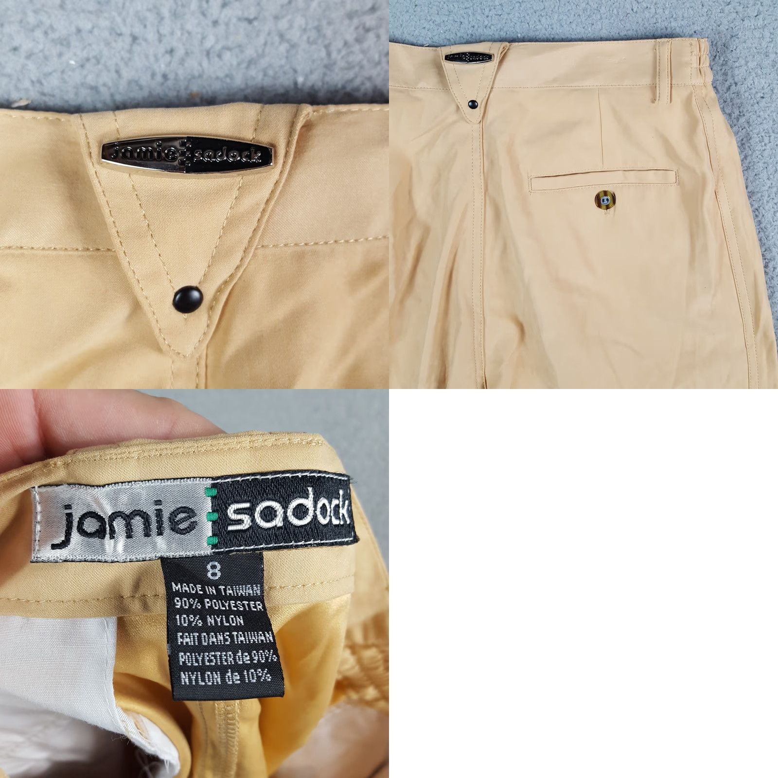 Vintage VINTAGE Jamie Sadock Chino Shorts Womens Size 8 Khaki Y2K Preppy Relaxed Fit Golf Shorts Size 30" / US 8 / IT 44 - 8 Thumbnail