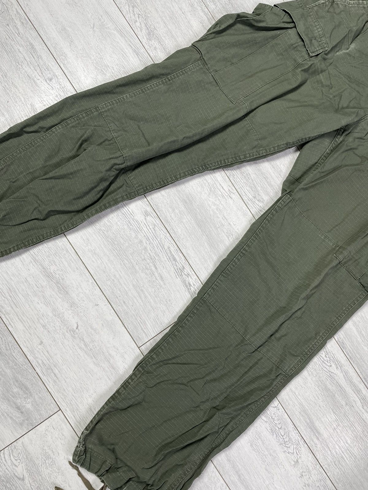 Japanese Brand × Vintage Vintage 60s Vietnam War WR Poplin Ripstop Cargo Pants USA Size US 36 / EU 52 - 3 Thumbnail
