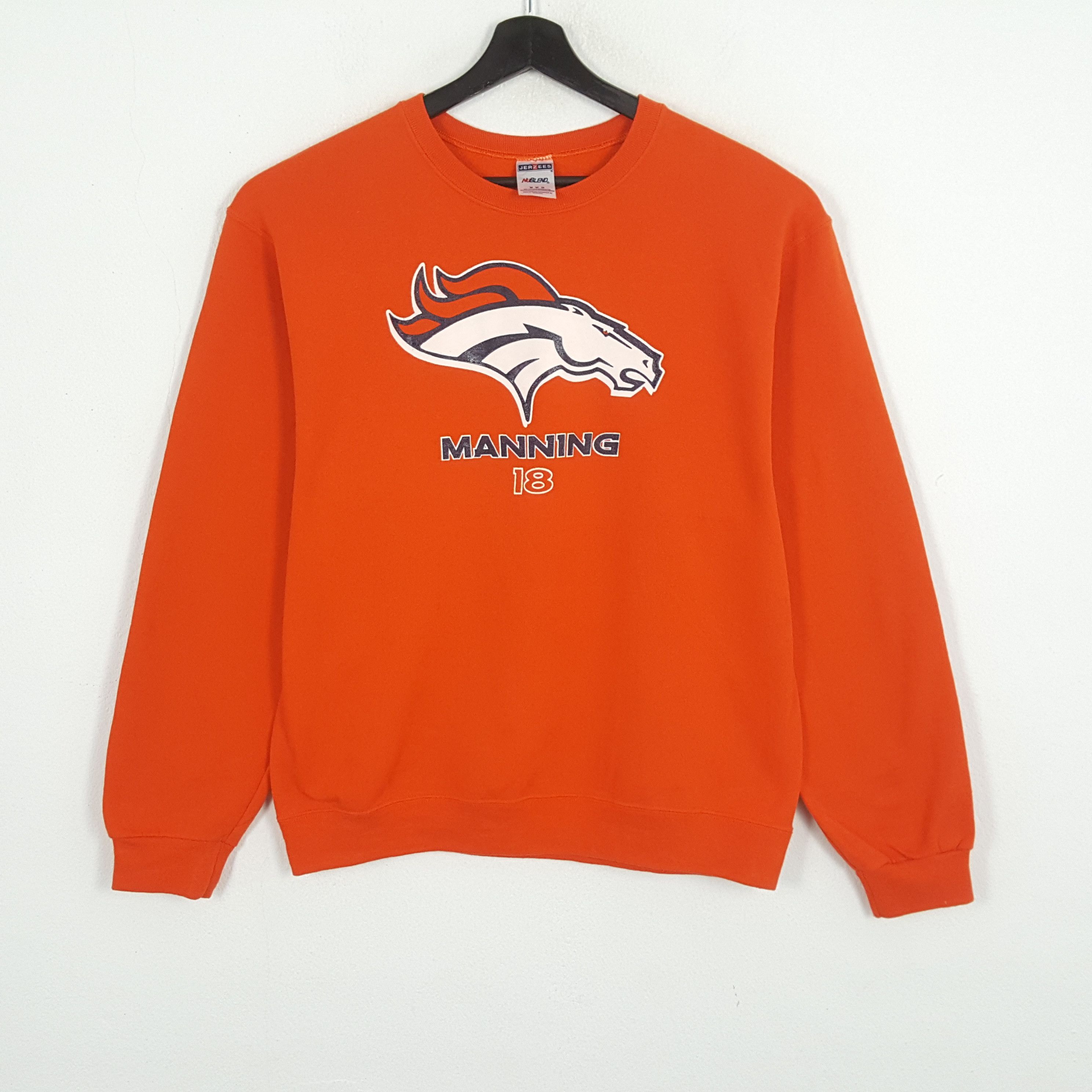NFL × Vintage MANNING 18 NFL Denver Broncos American Football Sweatshirt Size US M / EU 48-50 / 2 - 1 Thumbnail