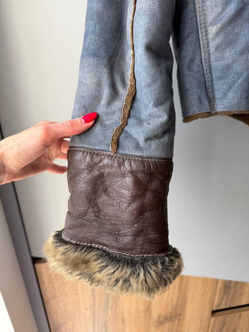 If Six Was Nine Miss Sixty Vintage Shearling Jacket Size S / US 4 / IT 40 - 12 Thumbnail
