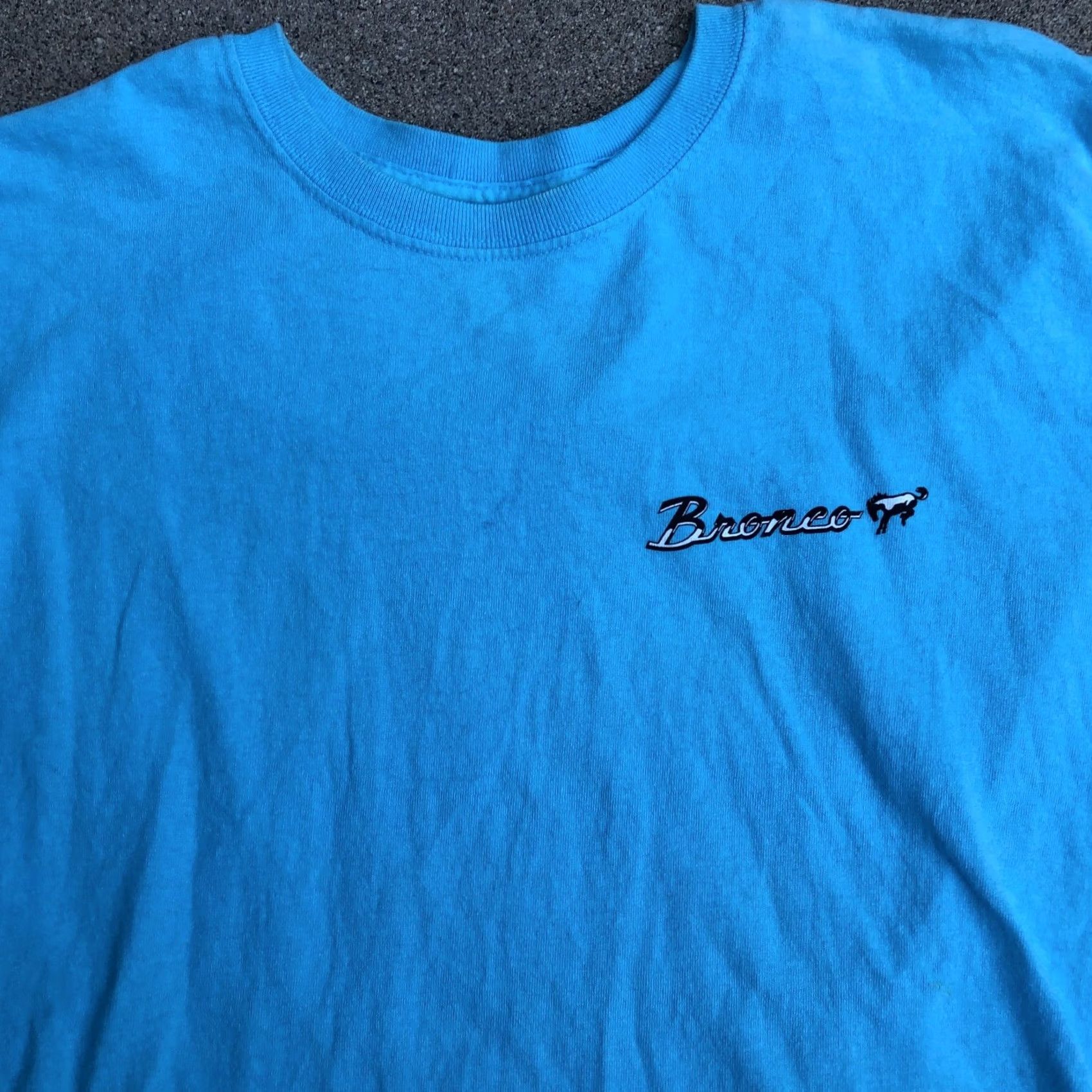 Ford FORD Wright and Ditson Bronco T Shirt LG Blue Short Sleeve Crew Neck Mens Size US L / EU 52-54 / 3 - 3 Thumbnail