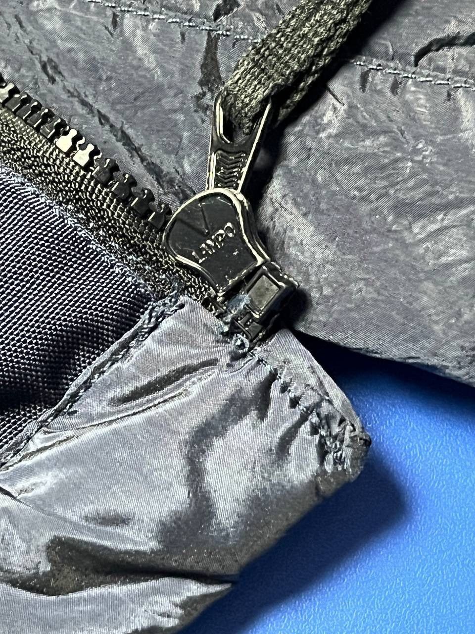 Stone Island Stone Island 2007 Navy Nylon Metal Quilted Bomber Jacket Size US M / EU 48-50 / 2 - 15 Thumbnail