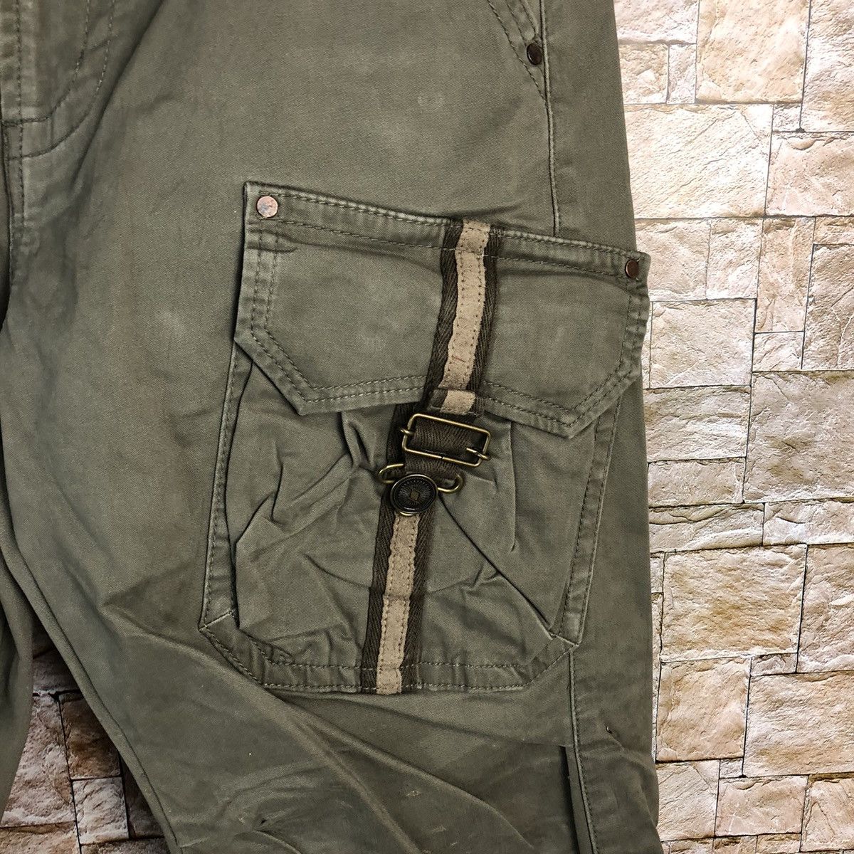 Japanese Brand Japanese Brand Green Cargo Multipocket Pants #A127 Size US 32 / EU 48 - 11 Thumbnail