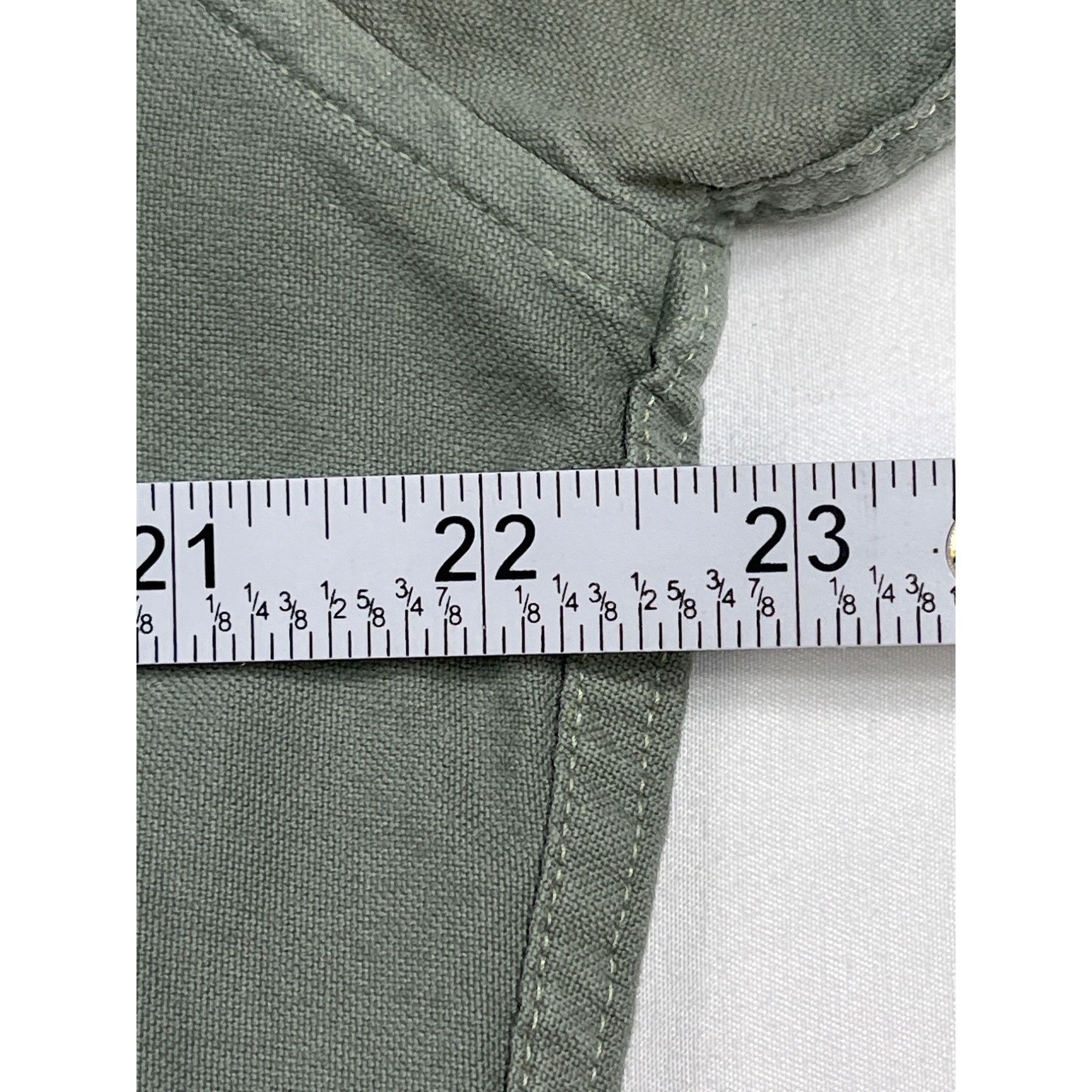 J.Crew J.Crew SKU 7702 Mens Green Slim Untucked Garment Shirt Size Size US L / EU 52-54 / 3 - 7 Thumbnail