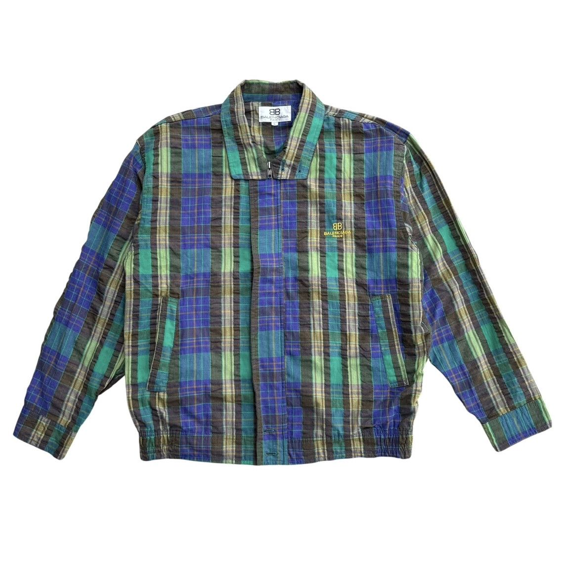 Balenciaga Balenciaga Plaid Bomber Jacket Size US L / EU 52-54 / 3 - 1 Thumbnail