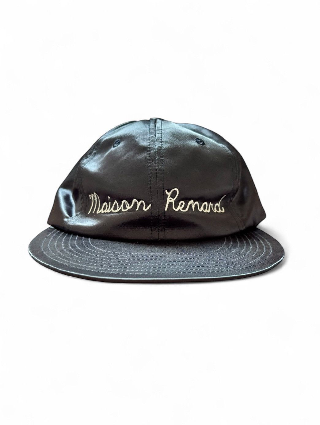 Maison Kitsune Maison Kitsune nylon embroidered logo cap hat navy rare Size ONE SIZE - 2 Thumbnail