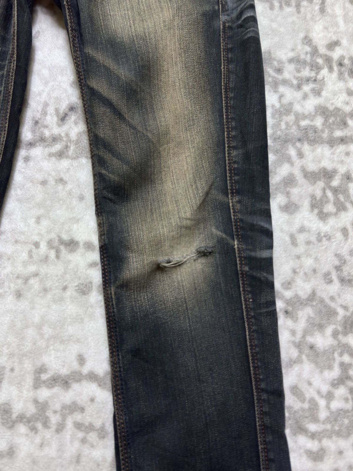 Nicole Club Nicole Club for Men Distressed Washed Zipper Pocket Denim Size US 30 / EU 46 - 7 Thumbnail