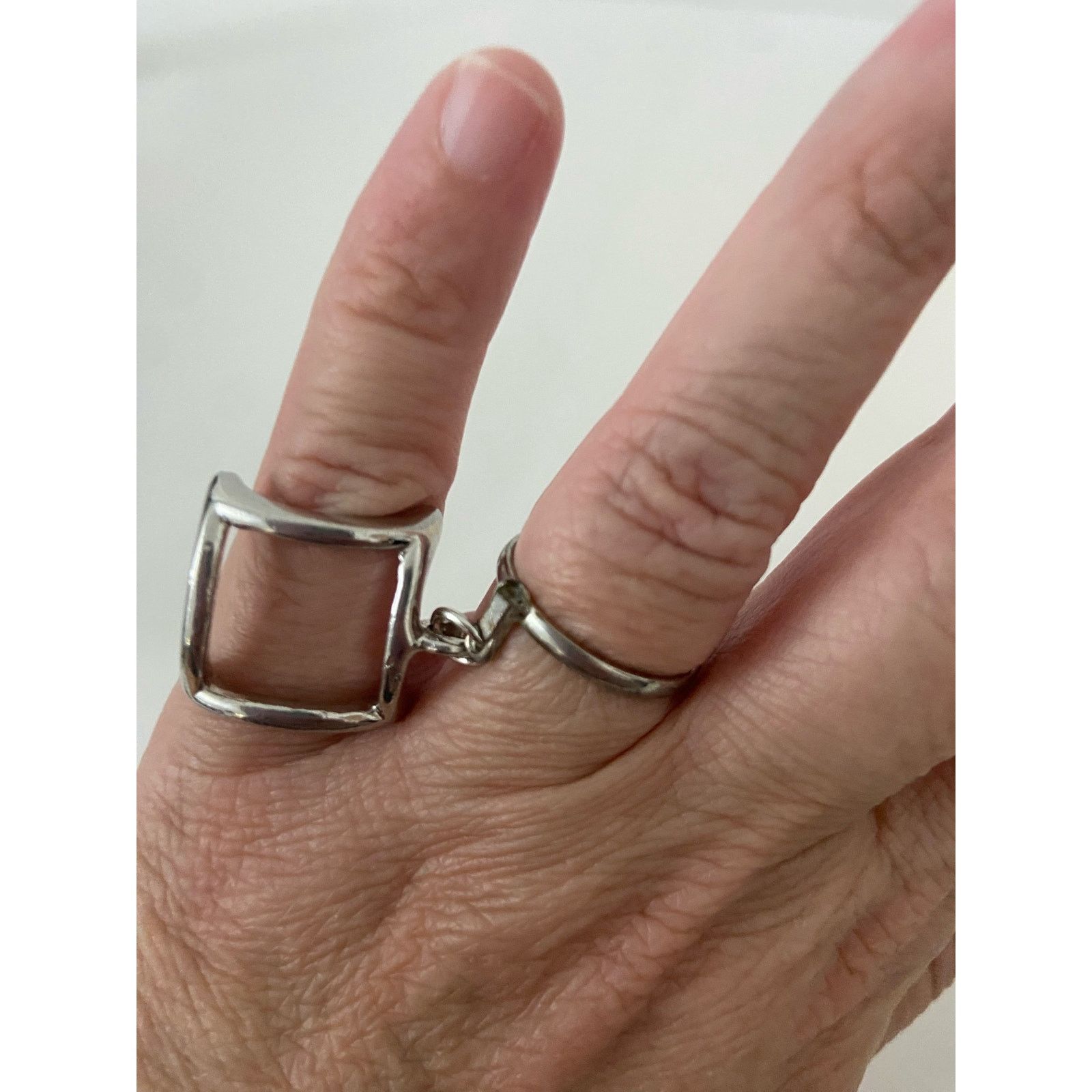 Handmade Funky Upcycled cuff ring size 7 Size ONE SIZE - 1 Thumbnail