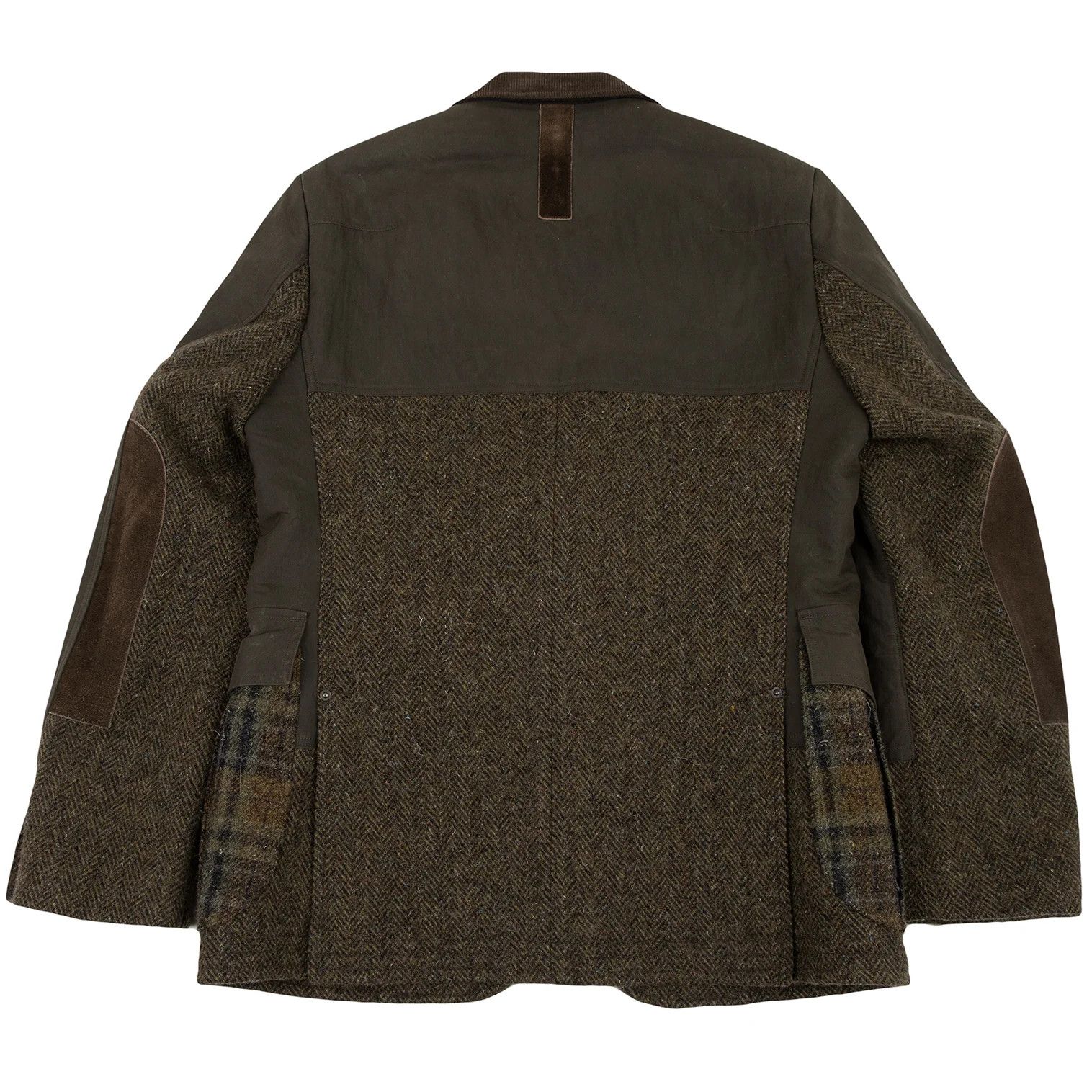 Junya Watanabe T Jacket in Khaki with Mixed Fabrics Size US S / EU 44-46 / 1 - 16 Thumbnail
