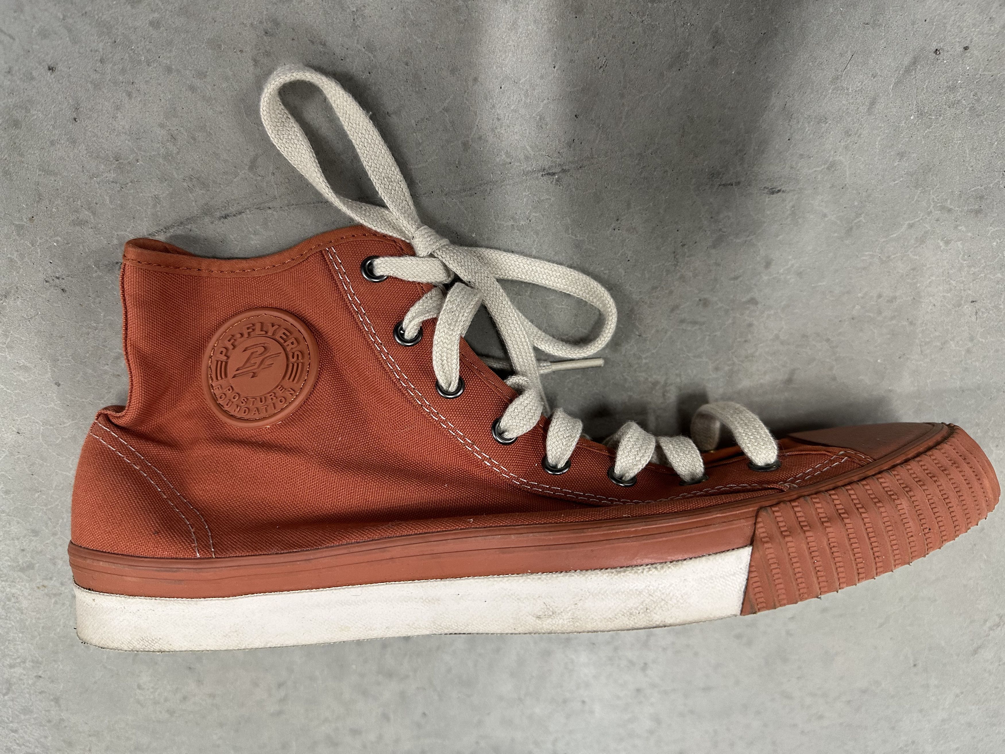 P.F. Flyers PF Flyers 2003 Re-Issue – Basketball Orange High Tops - 12 Size US 12 / EU 45 - 5 Thumbnail