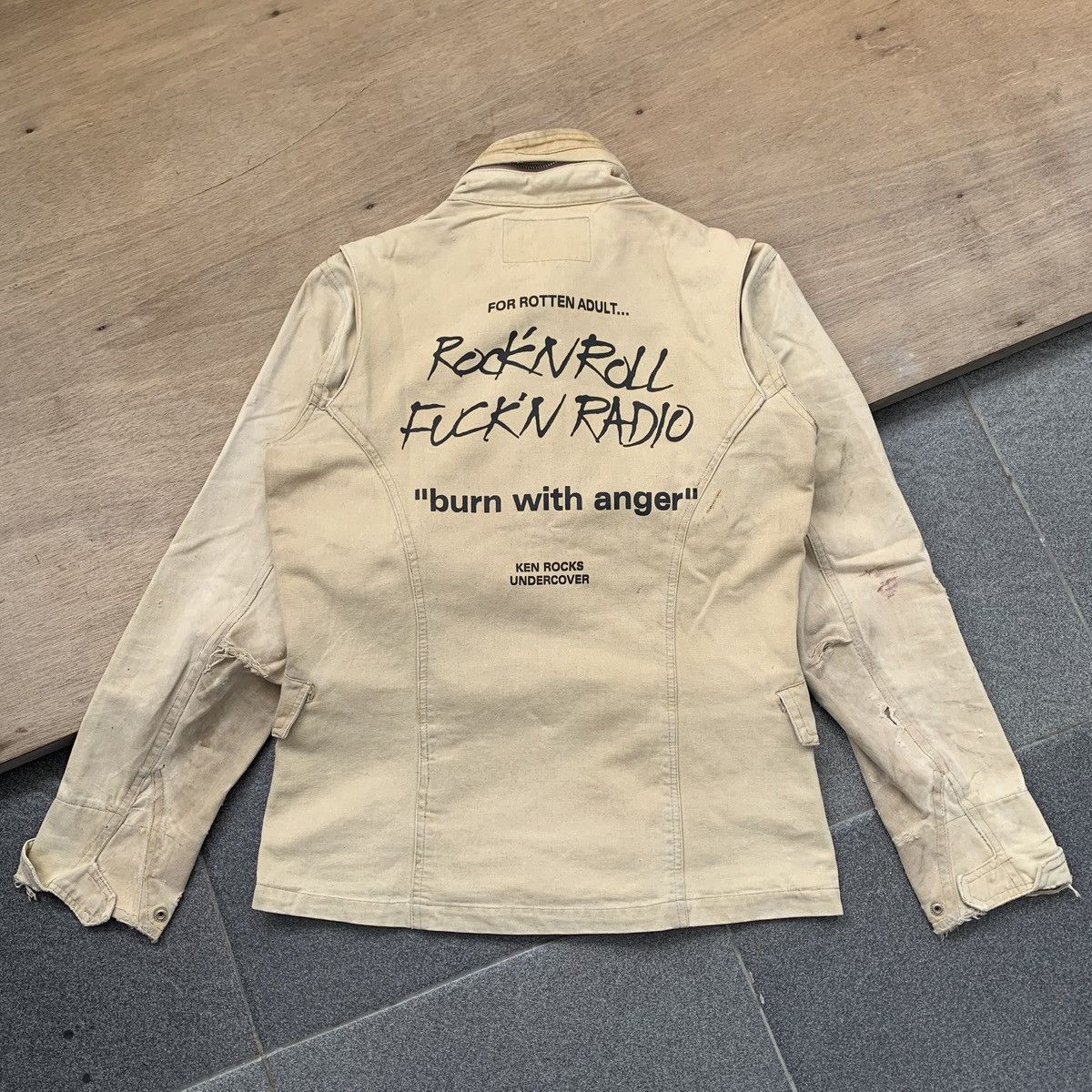 Vintage Undercoverism ken rocks M65 Jacket brown | 2 Size US M / EU 48-50 / 2 - 1 Thumbnail