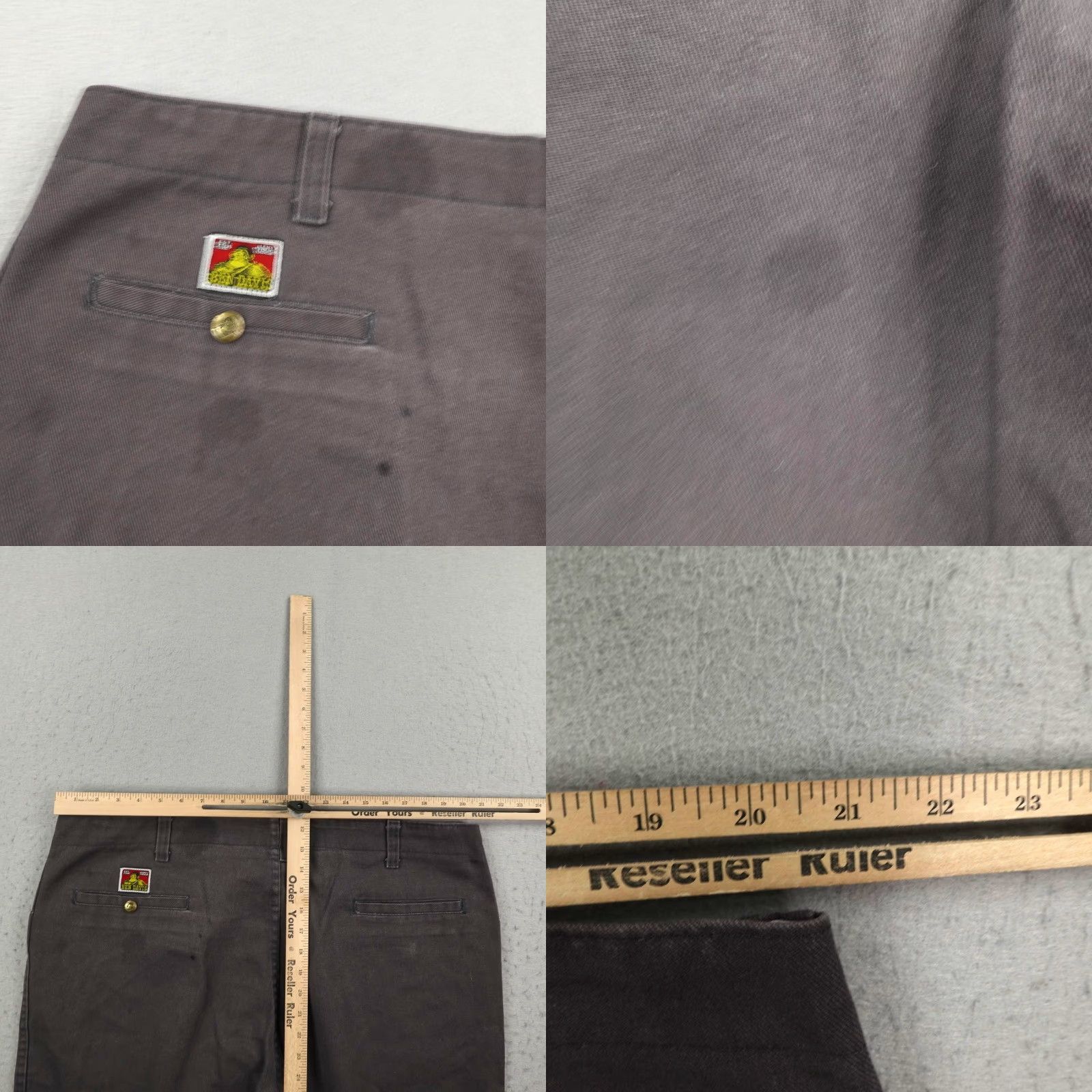 Ben Davis VINTAGE Ben Davis Shorts Mens 44 Gray Chino Baggy Work Utility Grunge Loose Y2K Mens Size US 44 / EU 60 - 8 Thumbnail