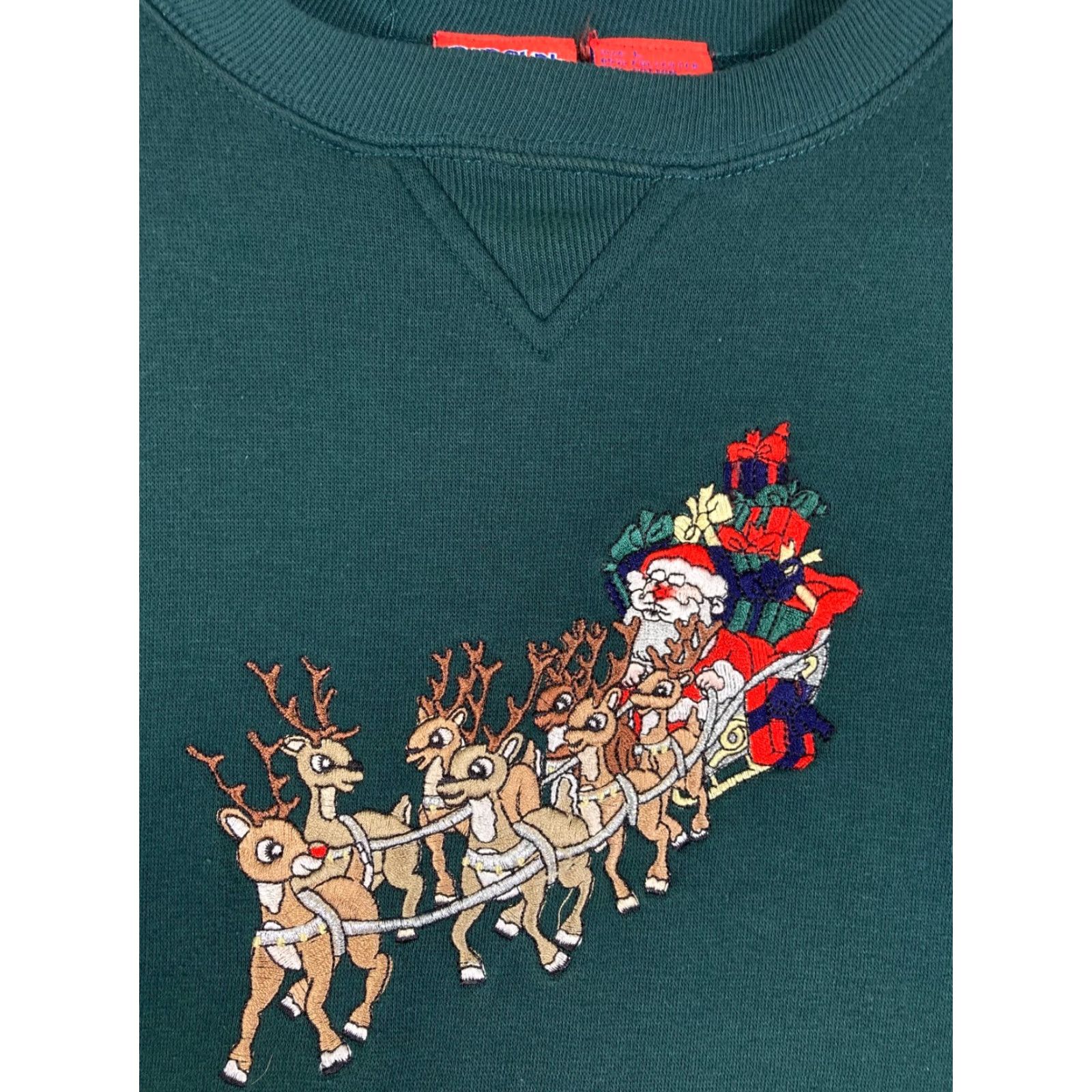 Vintage Rudolph The Red Nosed Reindeer Christmas Sweatshirt Womens Large Green Size L / US 10 / IT 46 - 5 Thumbnail