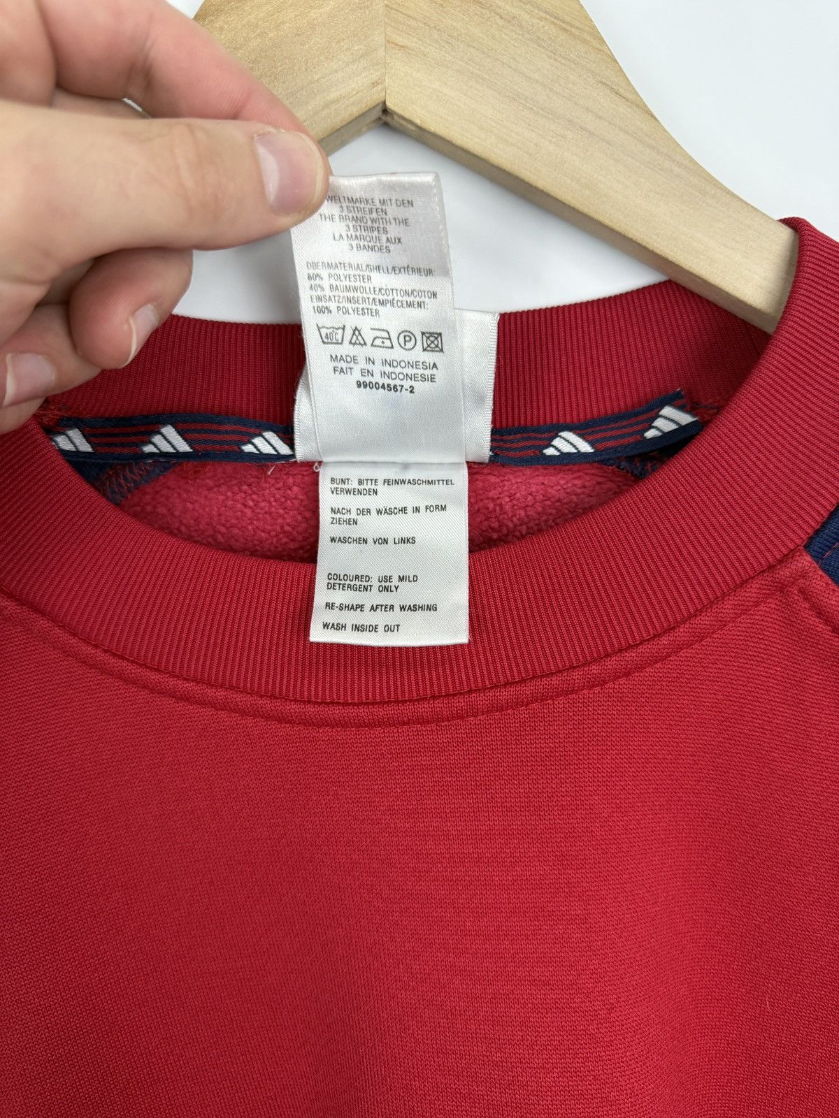 Adidas 🇩🇪 Vintage 80s Adidas Retro Sweatshirt Rare Y2K Bundeswehr Size US M / EU 48-50 / 2 - 8 Thumbnail