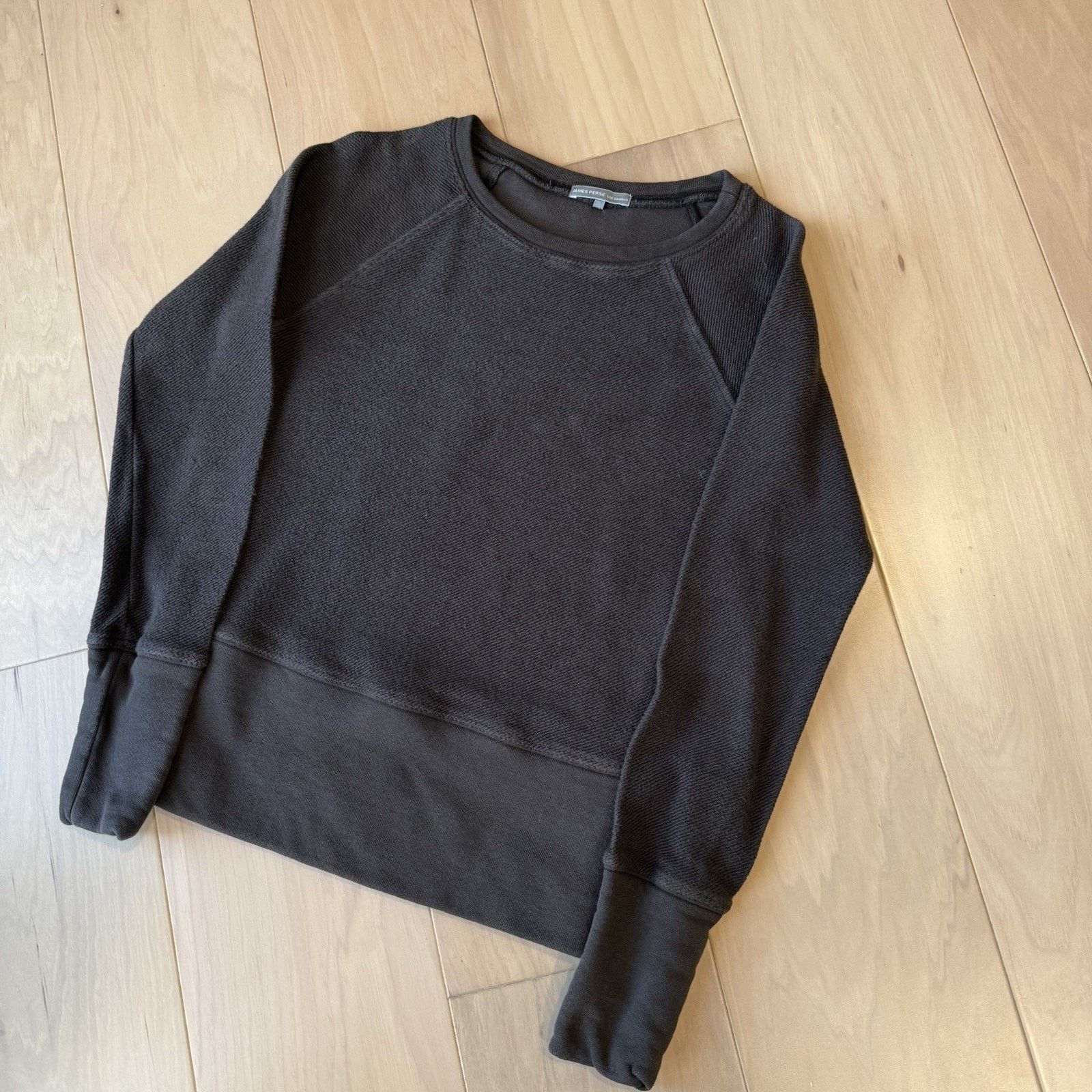 James Perse James Perse Vintage French Terry Sweatshirt Women's 1 Black Size XS / US 0-2 / IT 36-38 - 9 Thumbnail