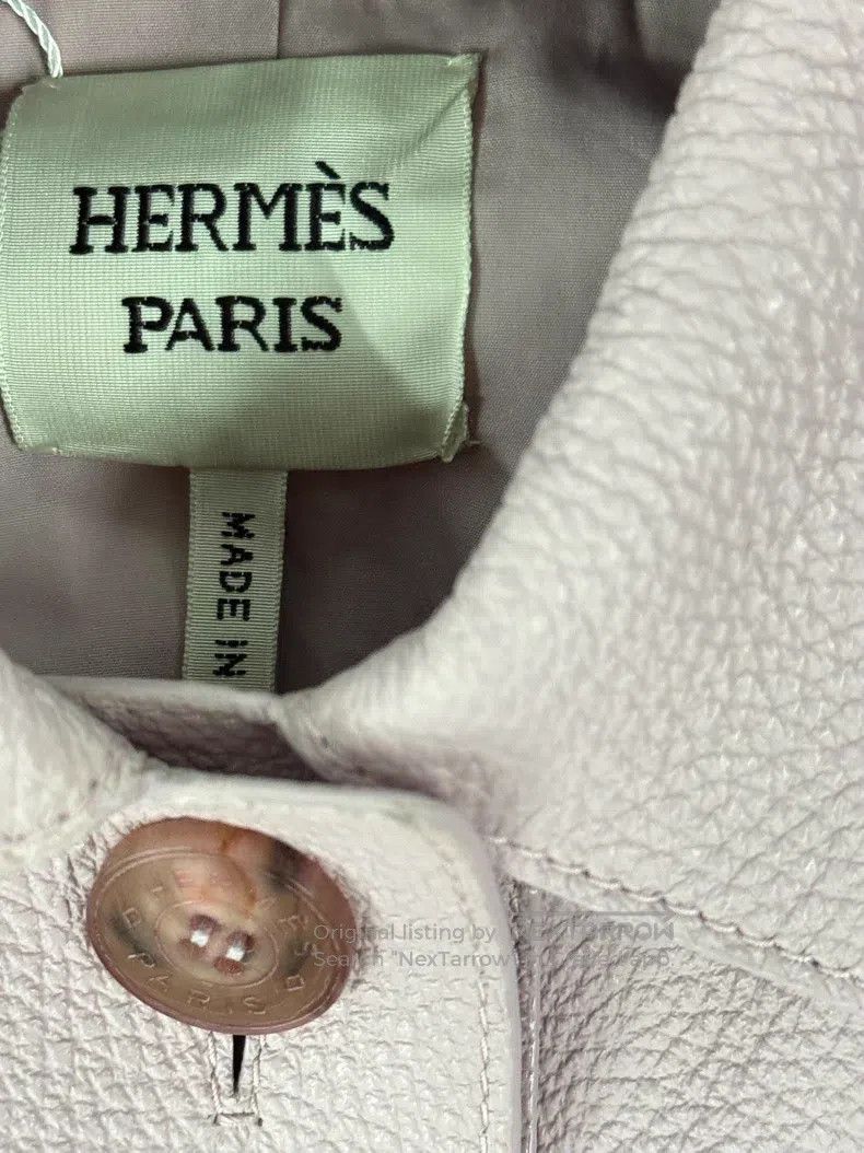 Hermes Hermes Pink Deer Skin Jacket Size XXS / US 00 / IT 34 - 4 Thumbnail