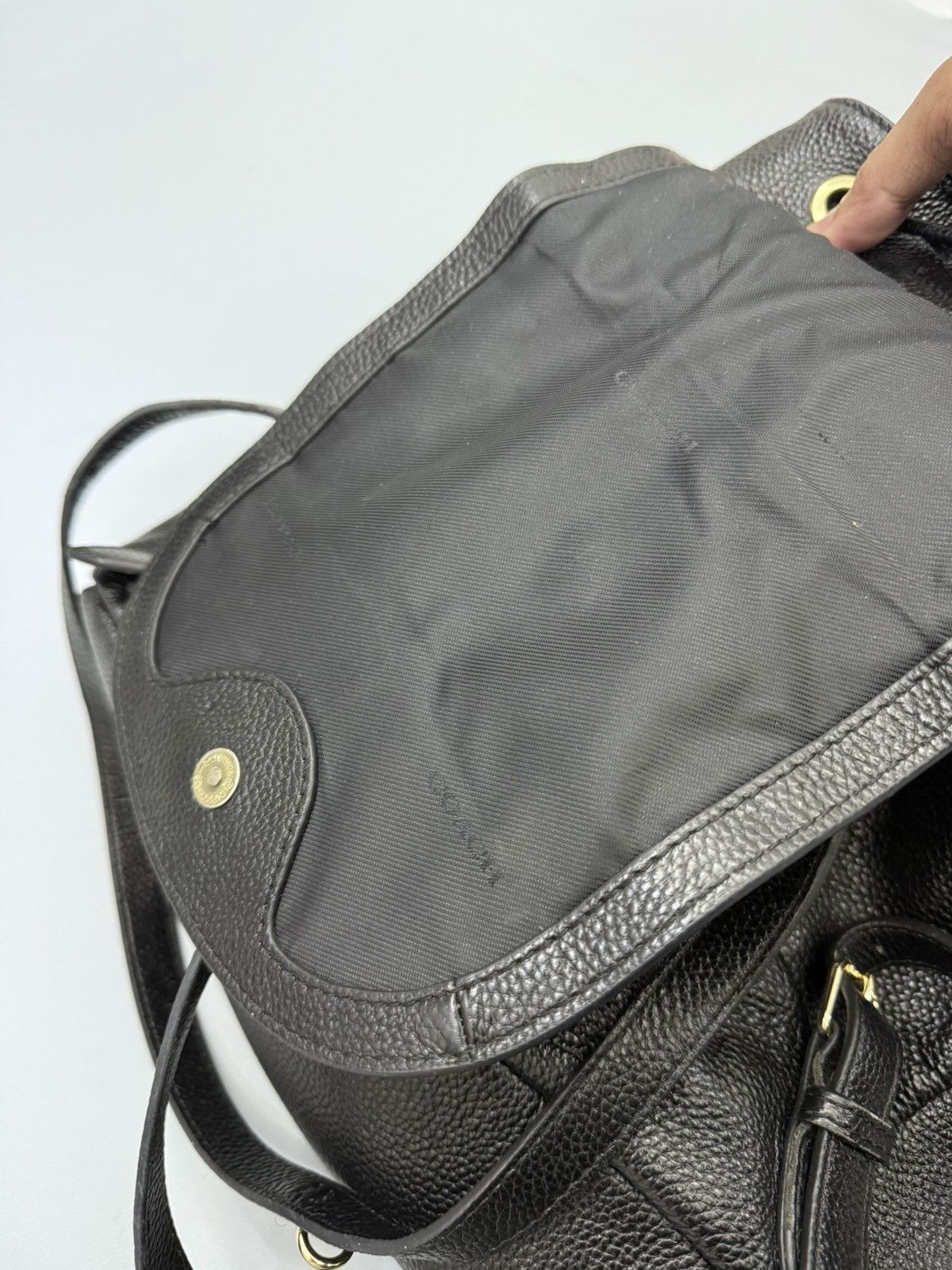 Coach Coach New York Signature Black Genuine Leather Backpack Size ONE SIZE - 10 Thumbnail