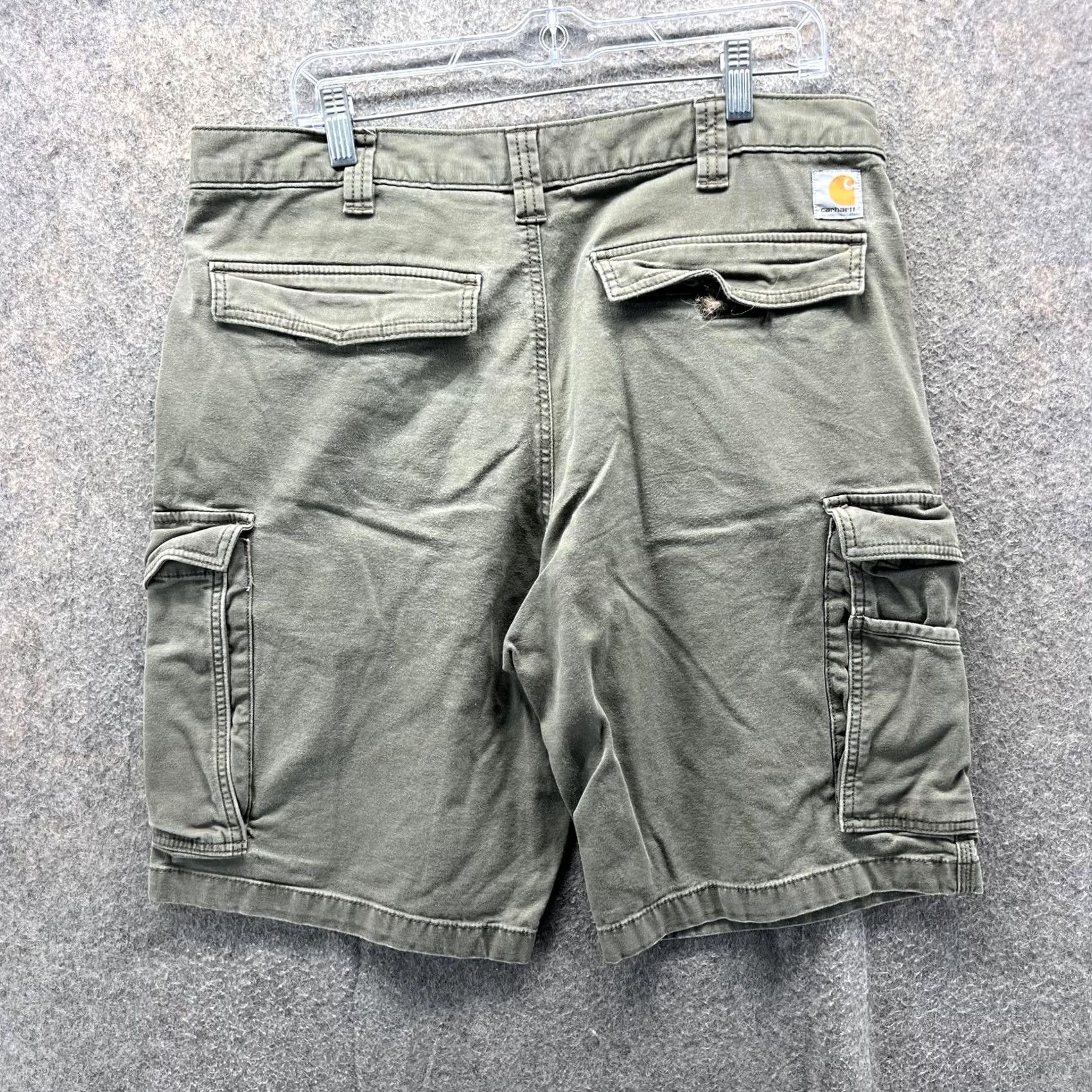 Carhartt Carhartt Cargo Shorts Mens 36 Green Relaxed Fit Utility Work Carpenter Size US 36 / EU 52 - 2 Thumbnail