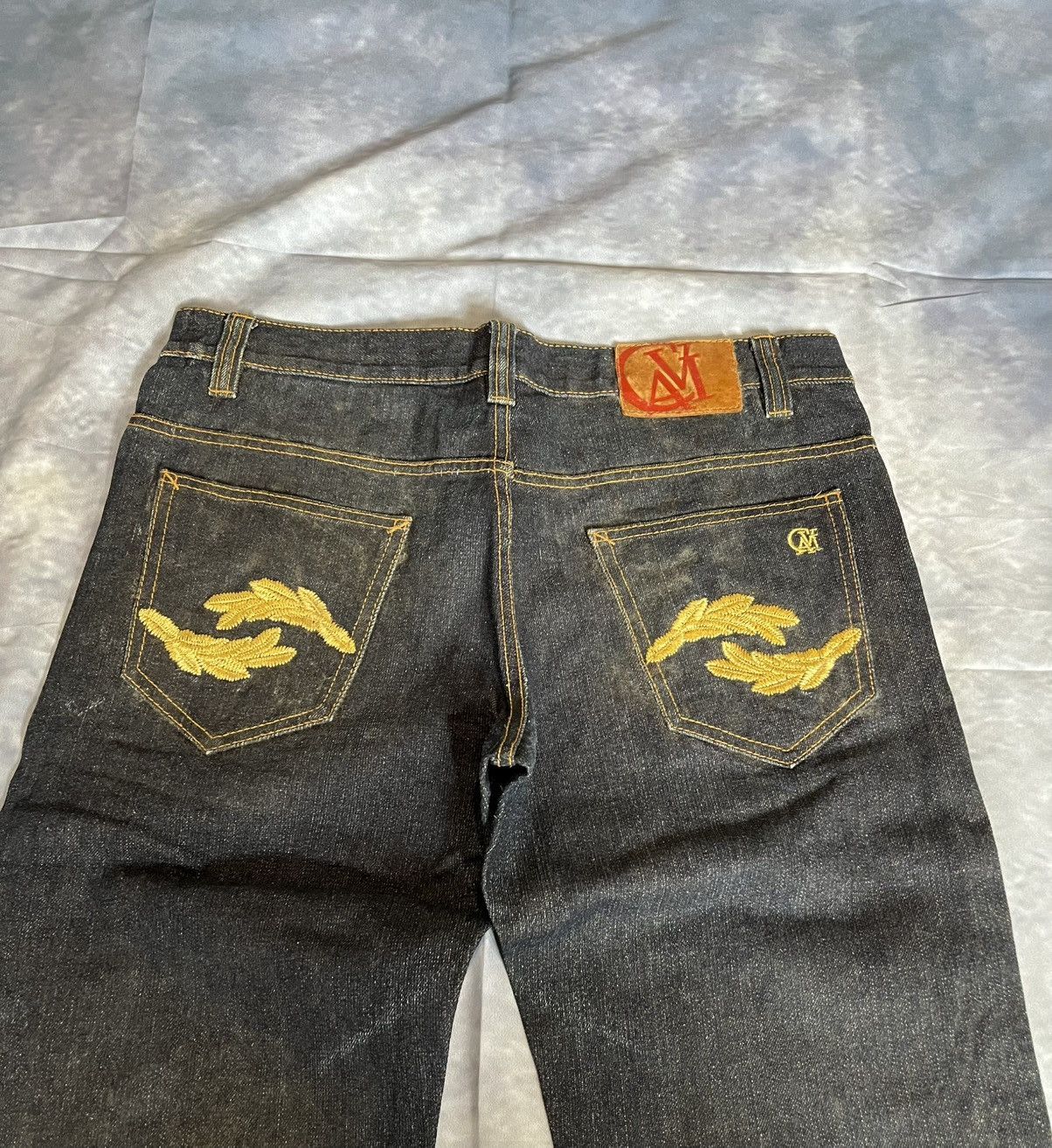Other Cavi Raw Denim Jeans – Embroidered Pockets Y2K Streetwea Size US 33 - 5 Thumbnail